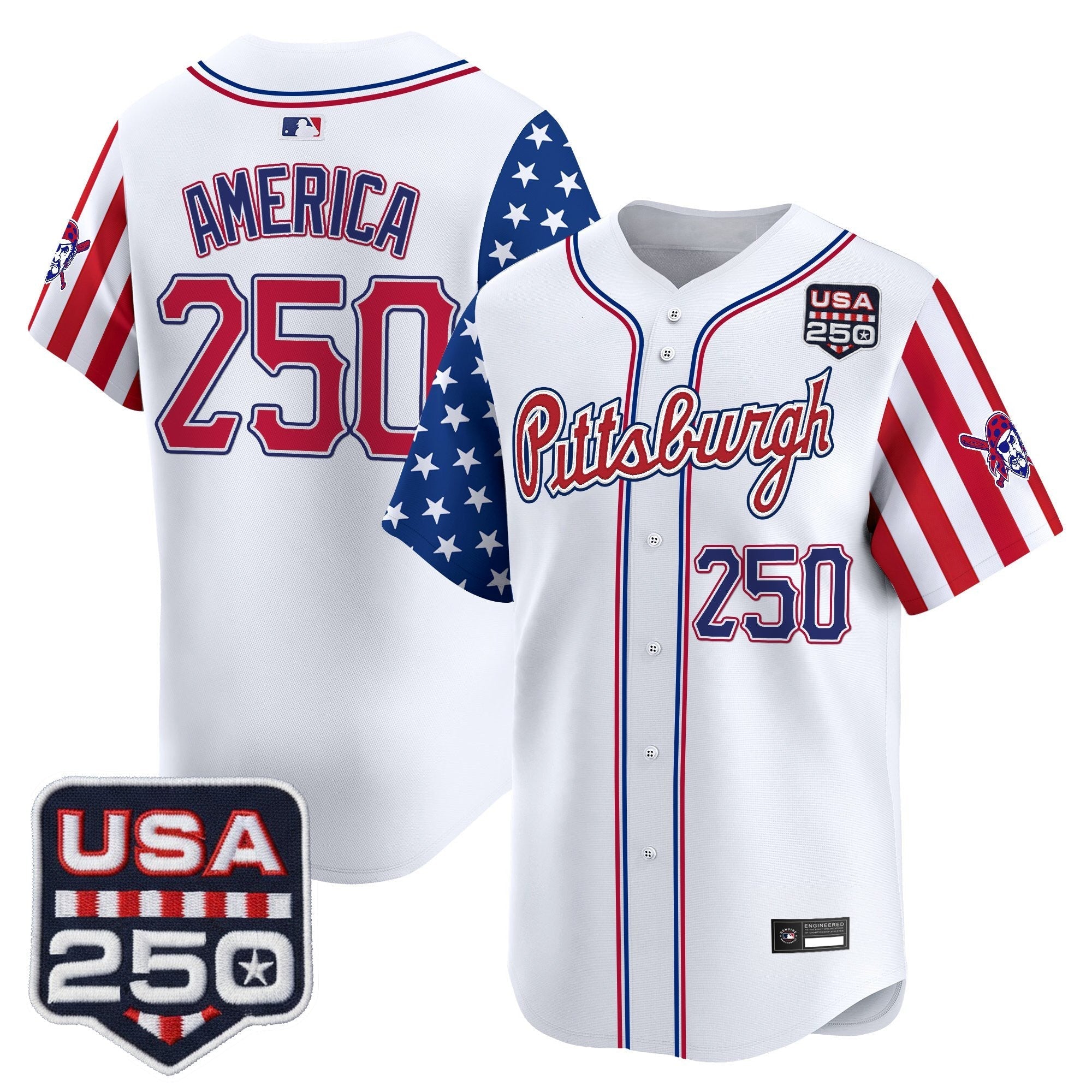 PIT "America250 Edition" Vapor Premier Limited Jersey - Stitched