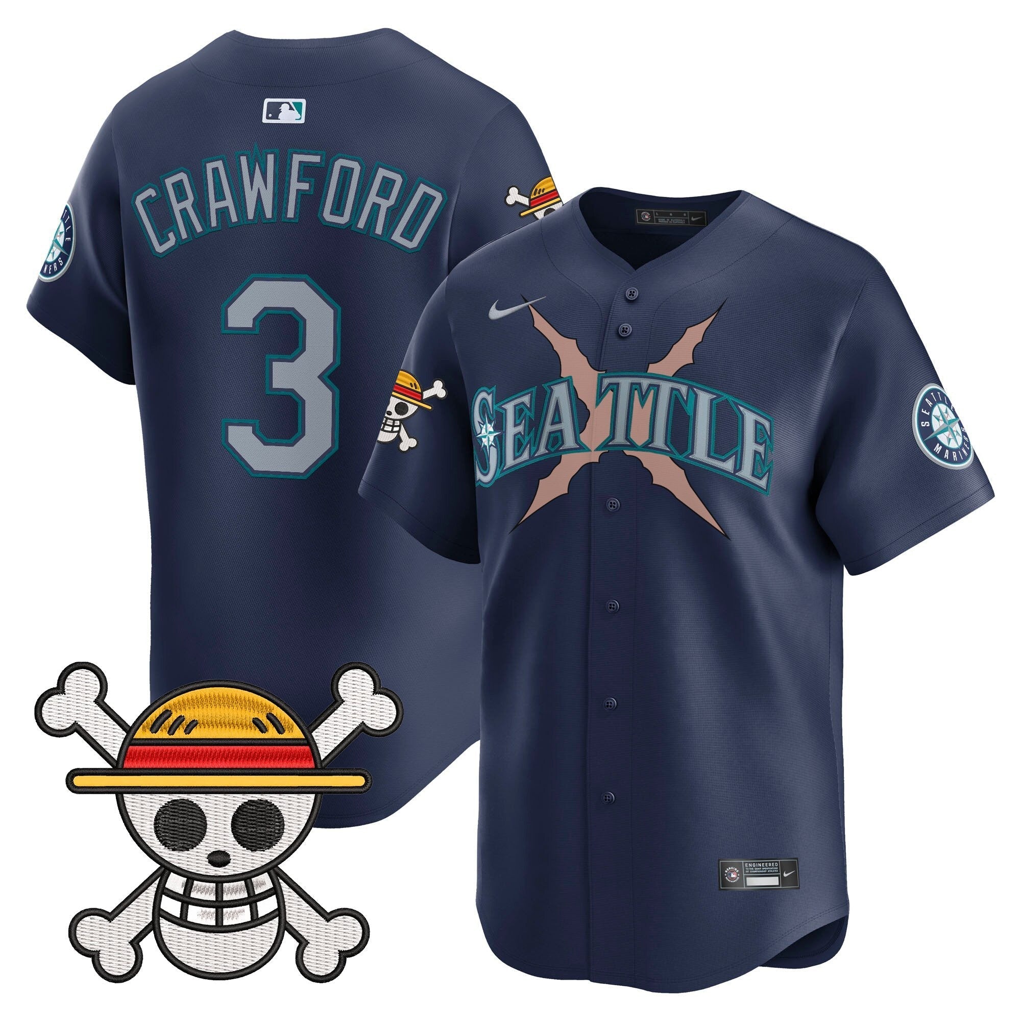 SEA x One Piece Vapor Premier Limited Jersey - Stitched