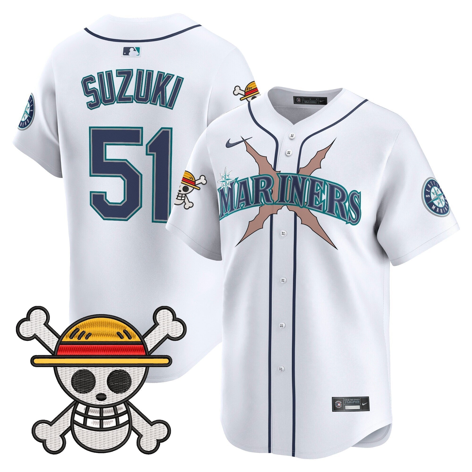 SEA x One Piece Vapor Premier Limited Jersey - Stitched