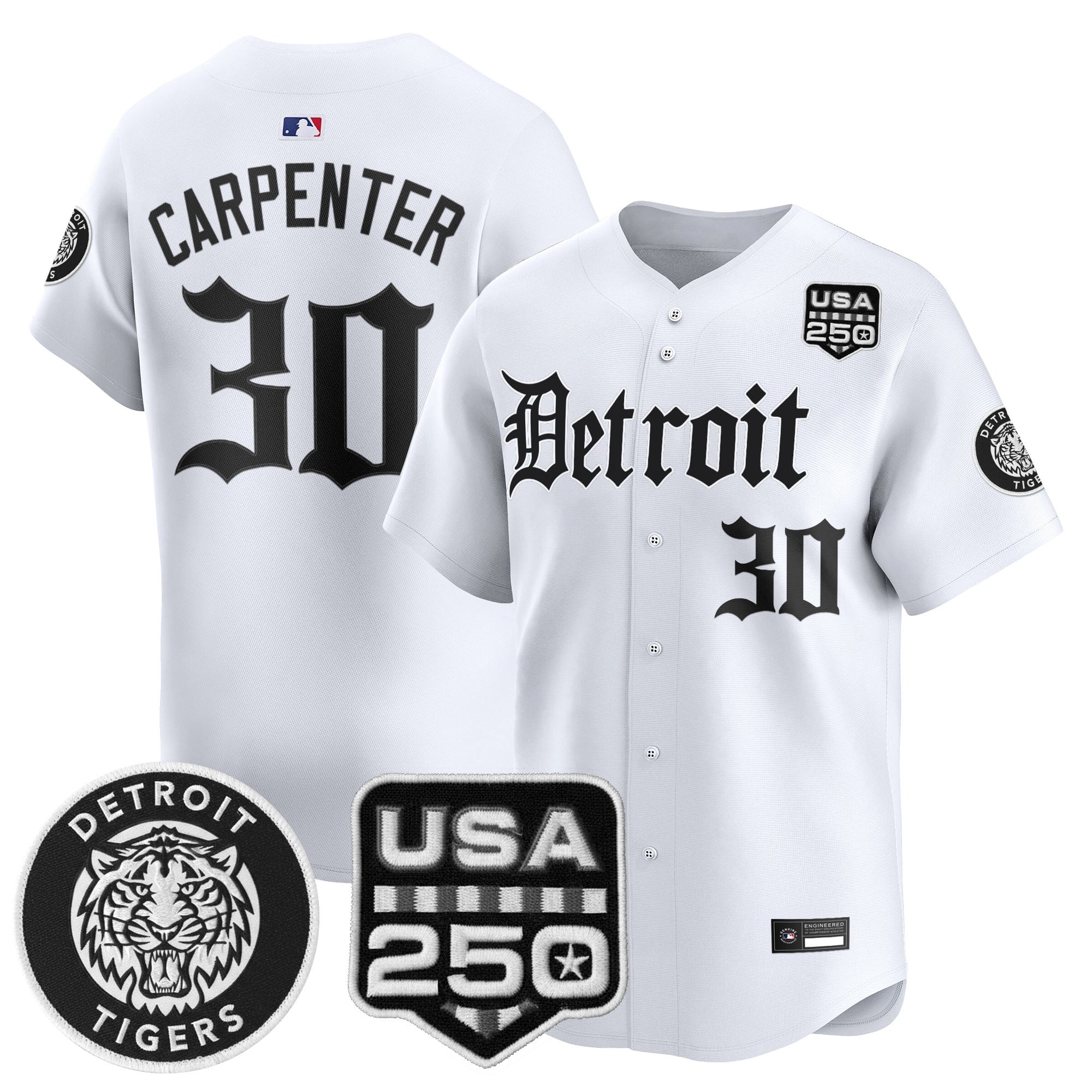 DET ‘Gothic Edition’ Vapor Premier Limited Jersey - Stitched