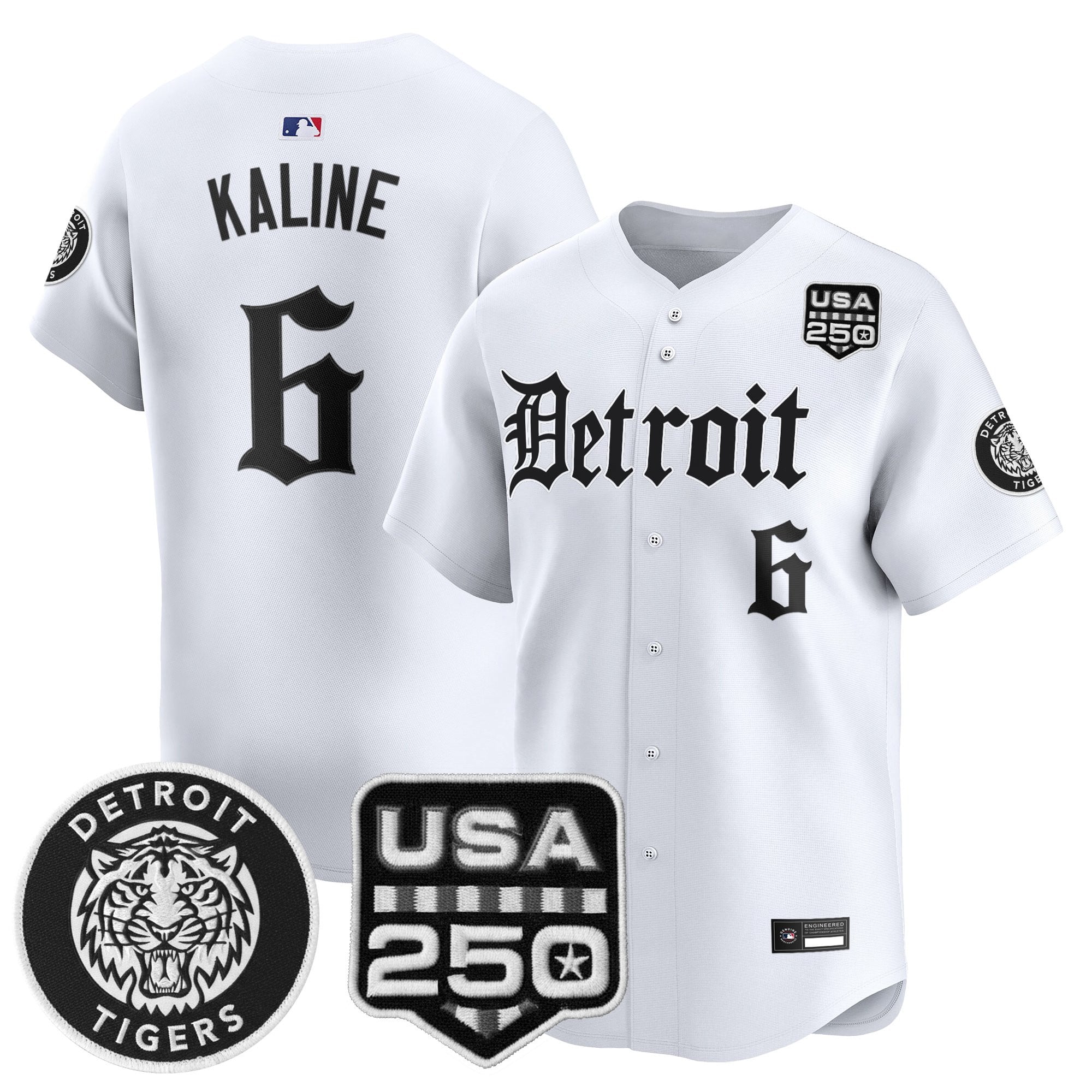 DET ‘Gothic Edition’ Vapor Premier Limited Jersey - Stitched
