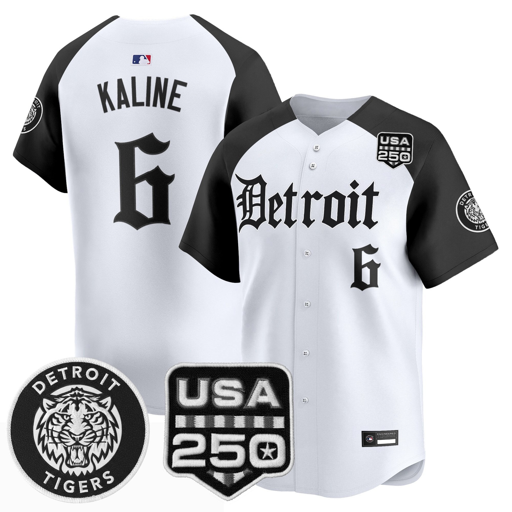 DET ‘Gothic Edition’ Vapor Premier Limited Jersey - Stitched