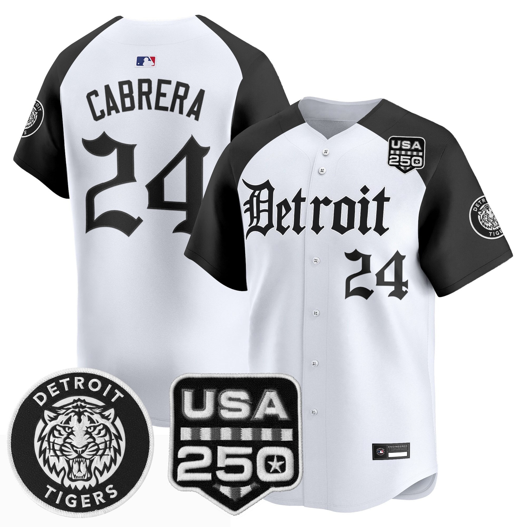 DET ‘Gothic Edition’ Vapor Premier Limited Jersey - Stitched