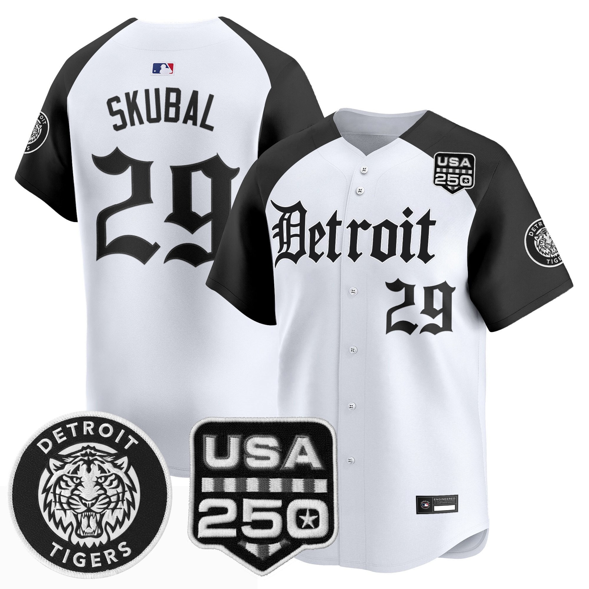 DET ‘Gothic Edition’ Vapor Premier Limited Jersey - Stitched