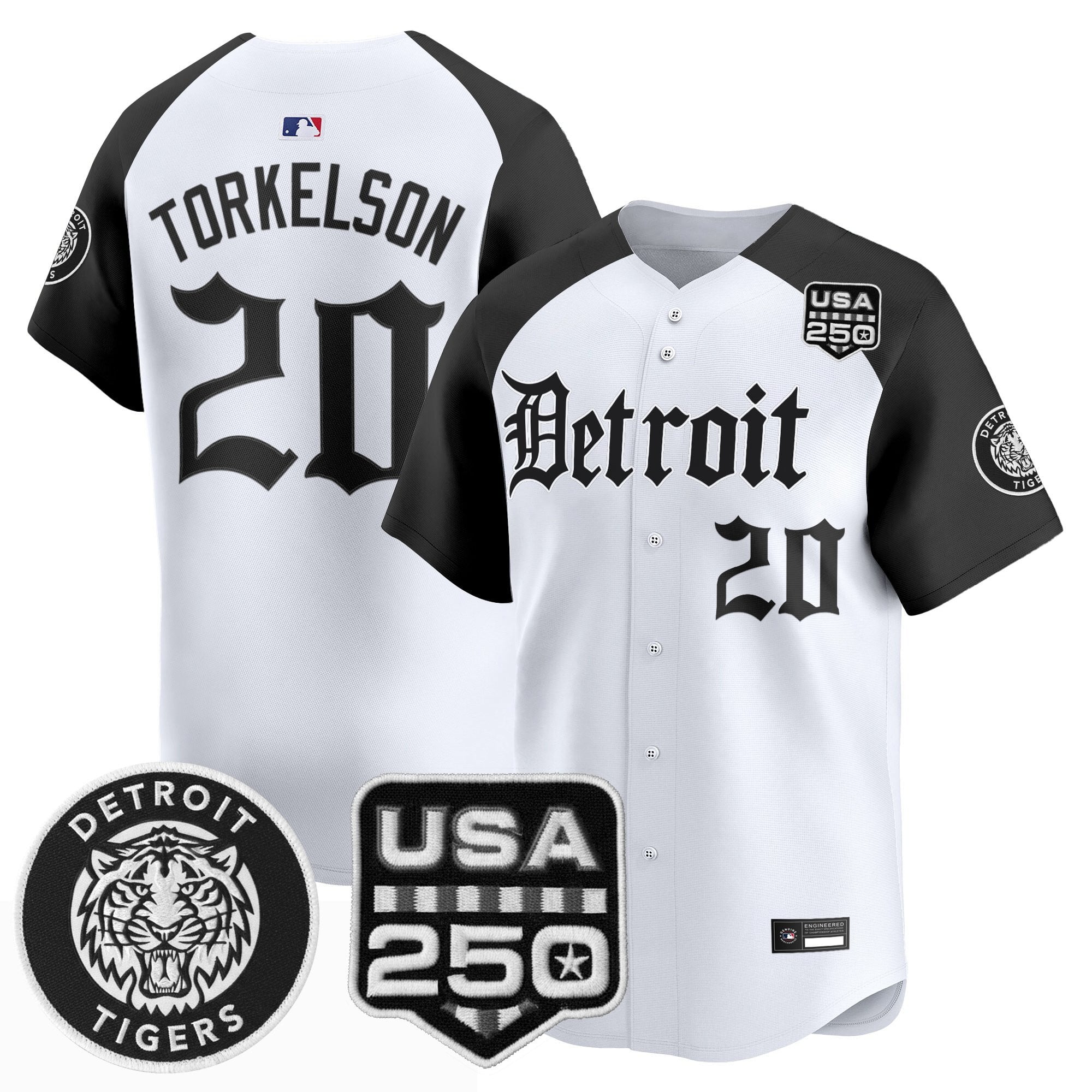 DET ‘Gothic Edition’ Vapor Premier Limited Jersey - Stitched