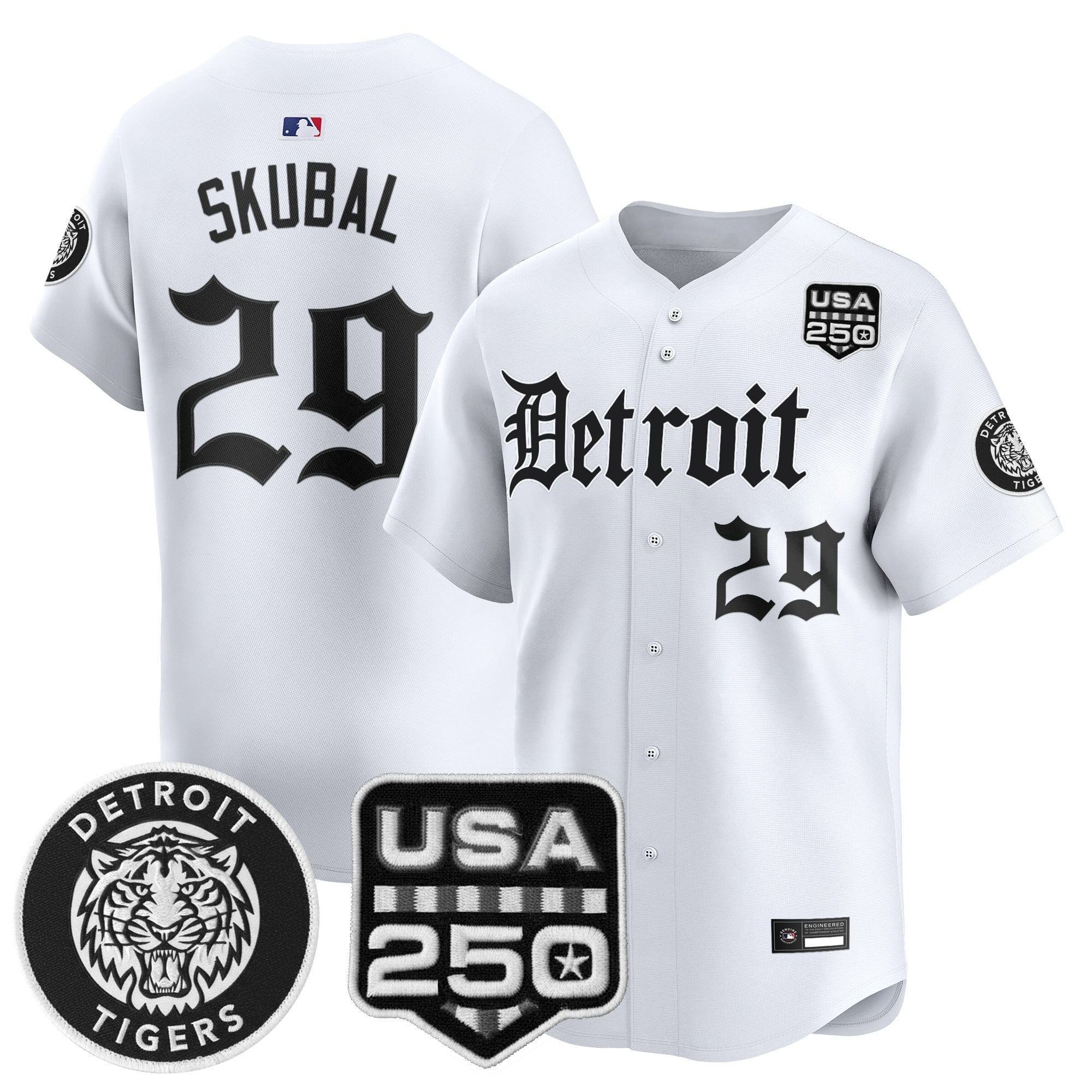 DET ‘Gothic Edition’ Vapor Premier Limited Jersey - Stitched