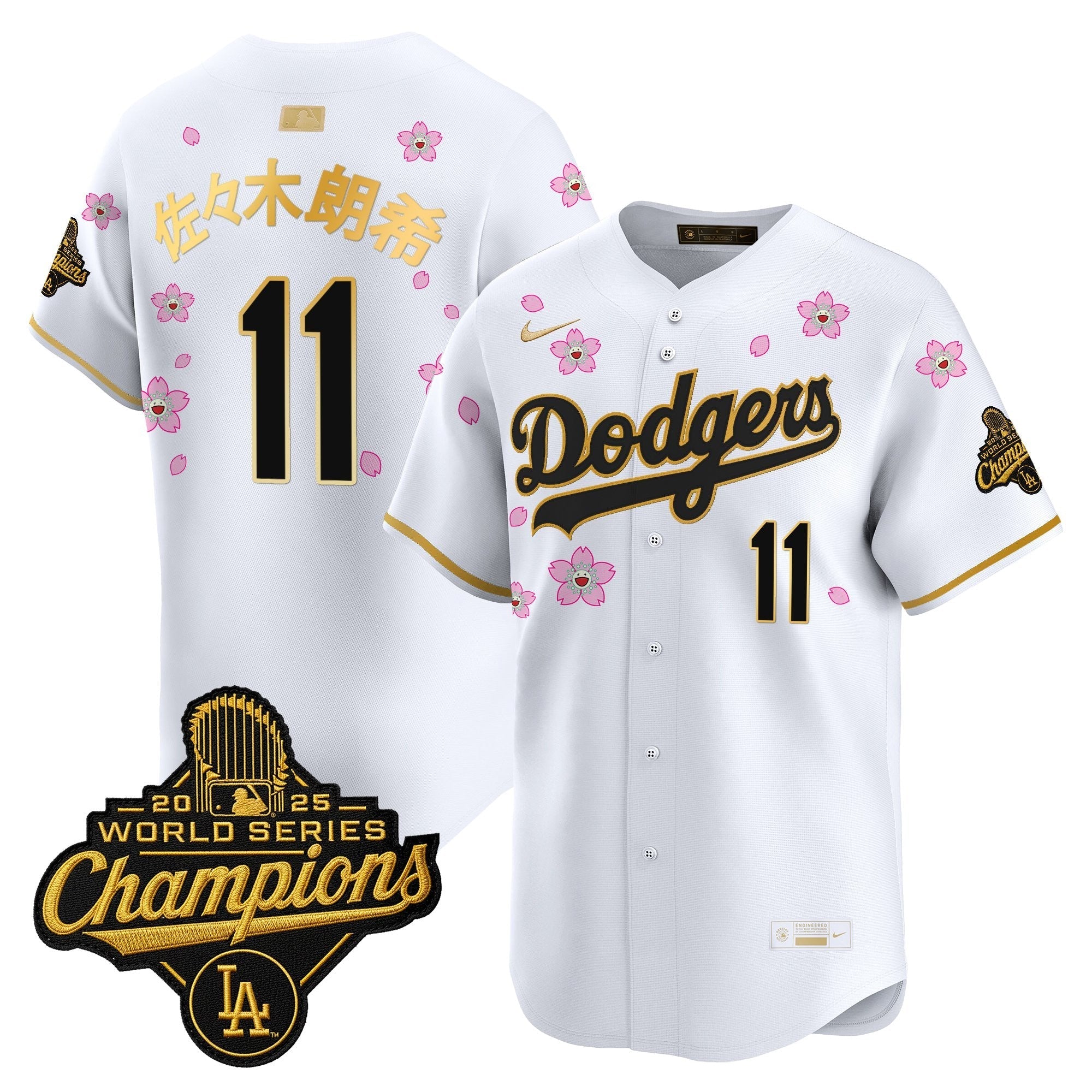 LAD "Tokyo Series x Gold Collection" Vapor Premier Limited Jersey - Stitched