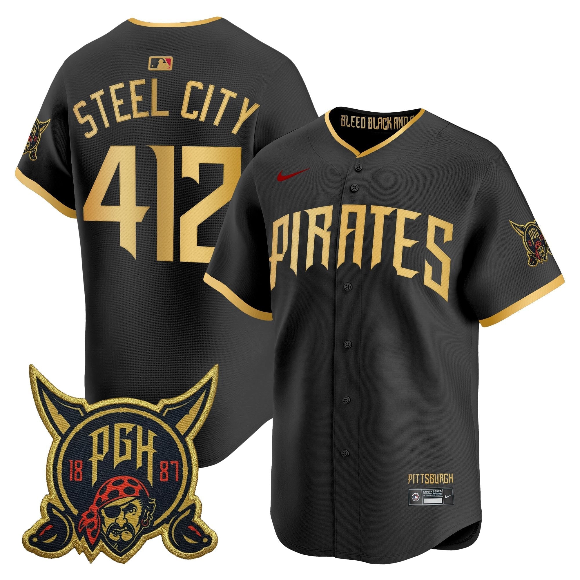 PIT 2026 City Connect Vapor Premier Limited Jersey - Stitched