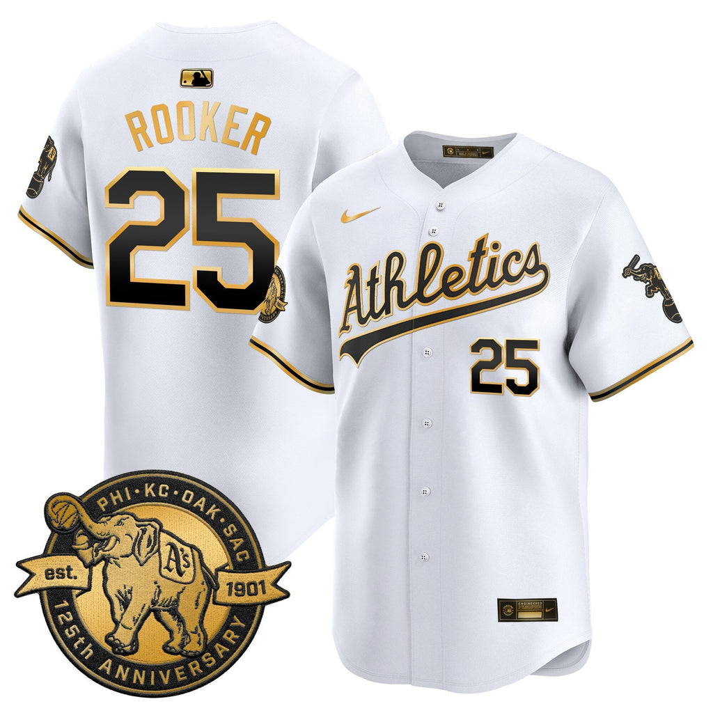 OAK 125th Anniversary Patch Vapor Premier Limited Jersey - Stitched