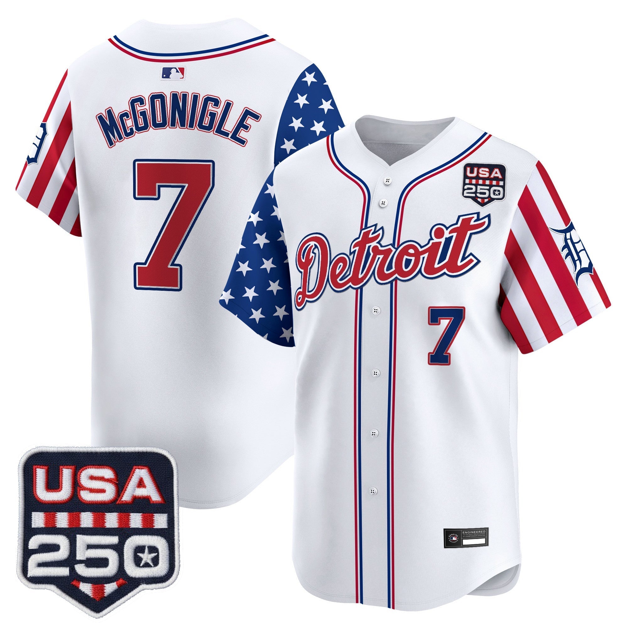 DET "America250 Edition" Vapor Premier Limited Jersey - Stitched