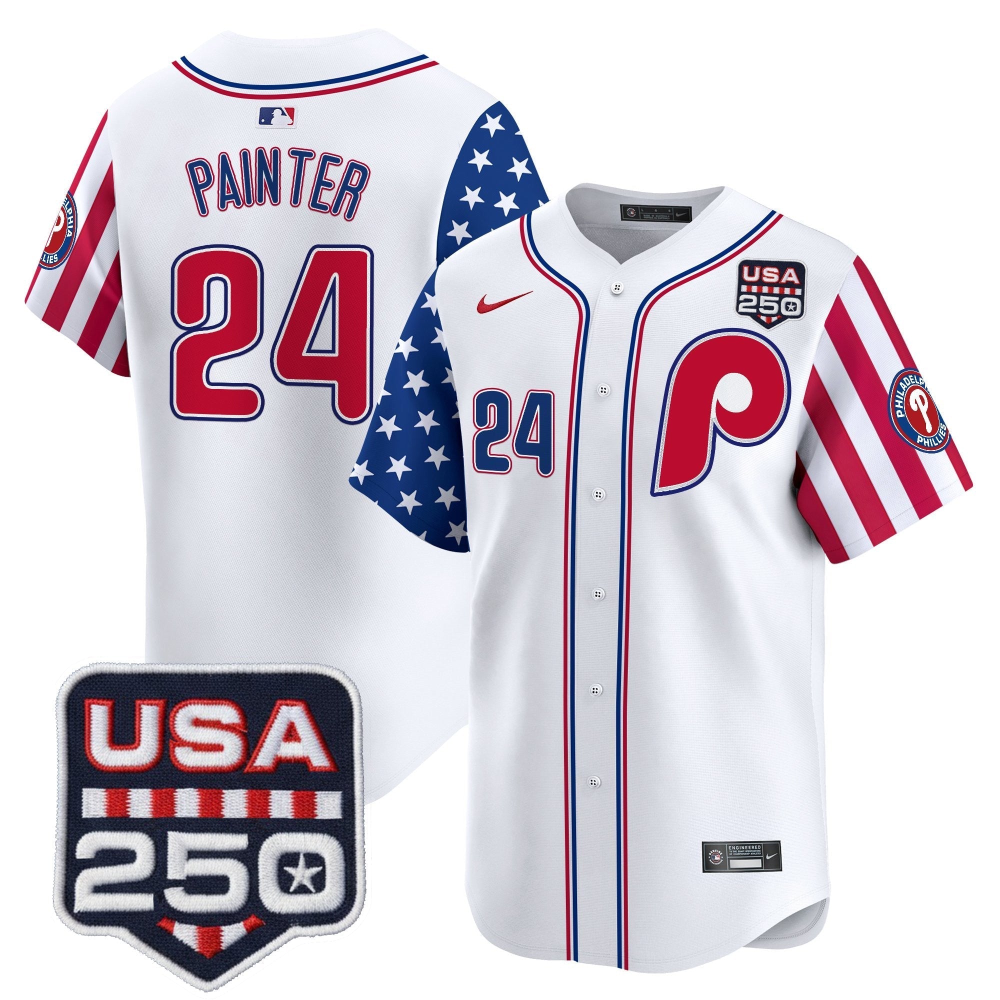 PHI America250 Edition Vapor Premier Limited Jersey - Stitched (2)