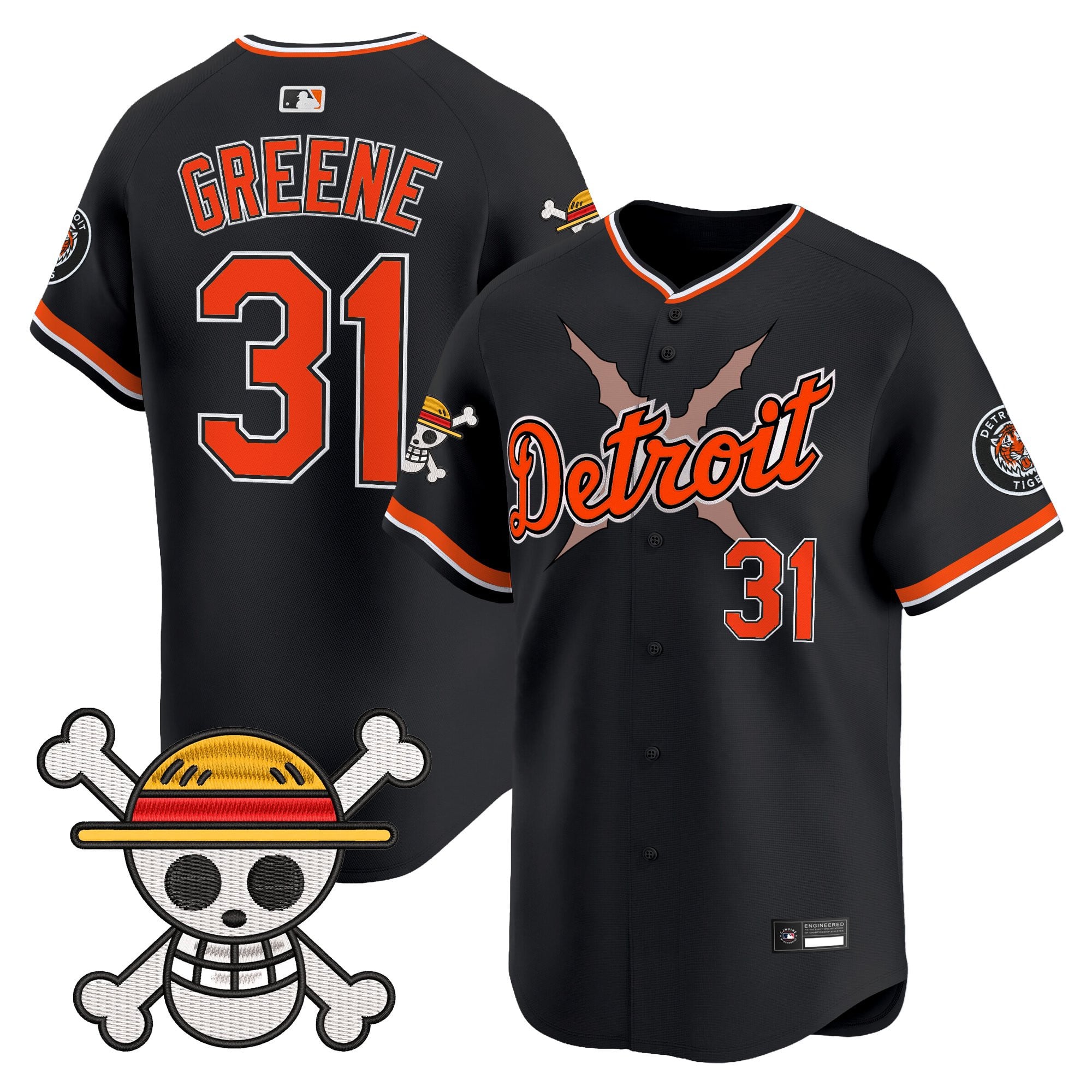DET x  OP Vapor Premier Limited Jersey - Stitched