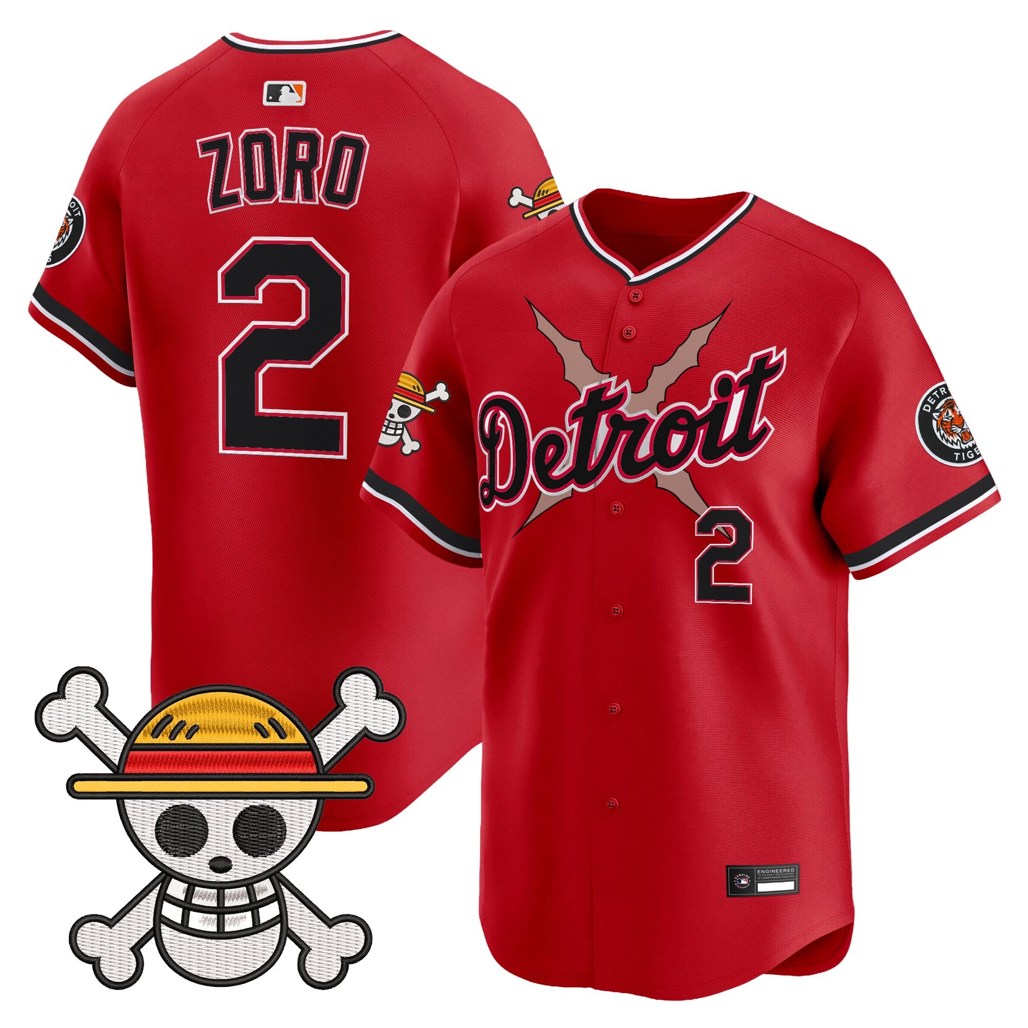 DET x  OP Vapor Premier Limited Jersey - Stitched