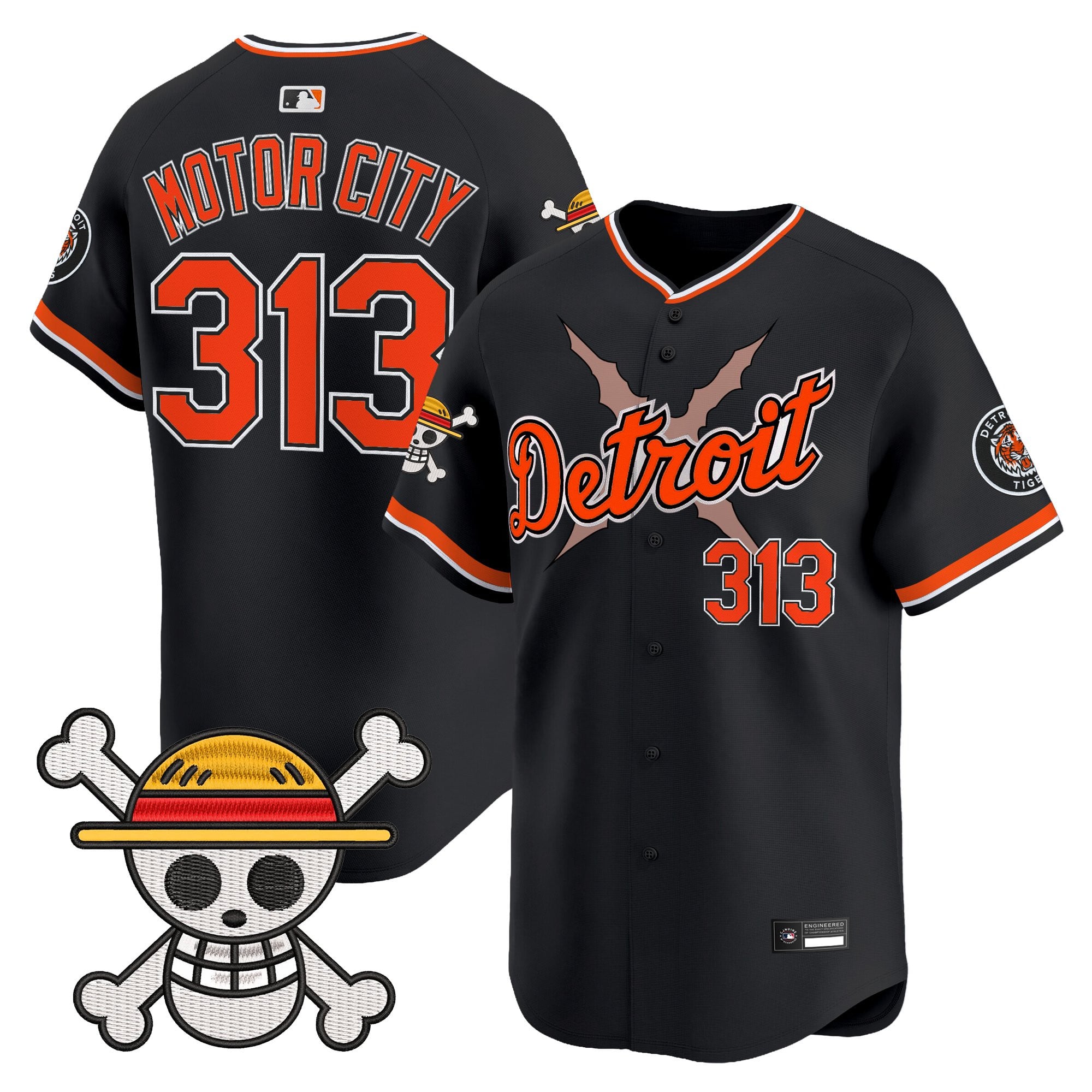 DET x  OP Vapor Premier Limited Jersey - Stitched