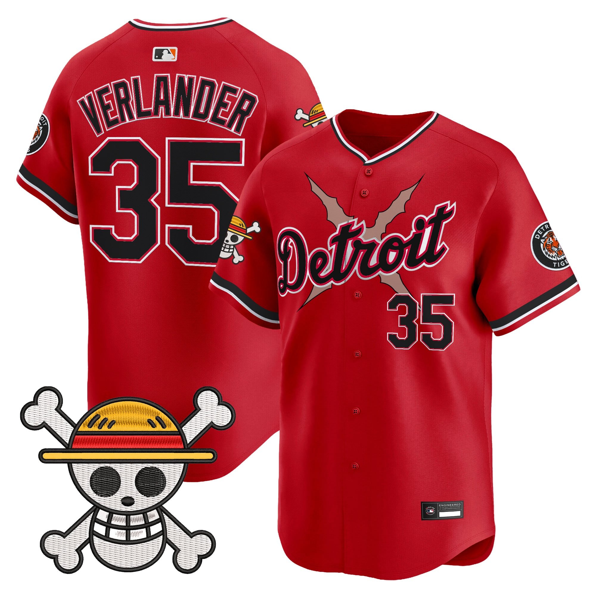 DET x  OP Vapor Premier Limited Jersey - Stitched