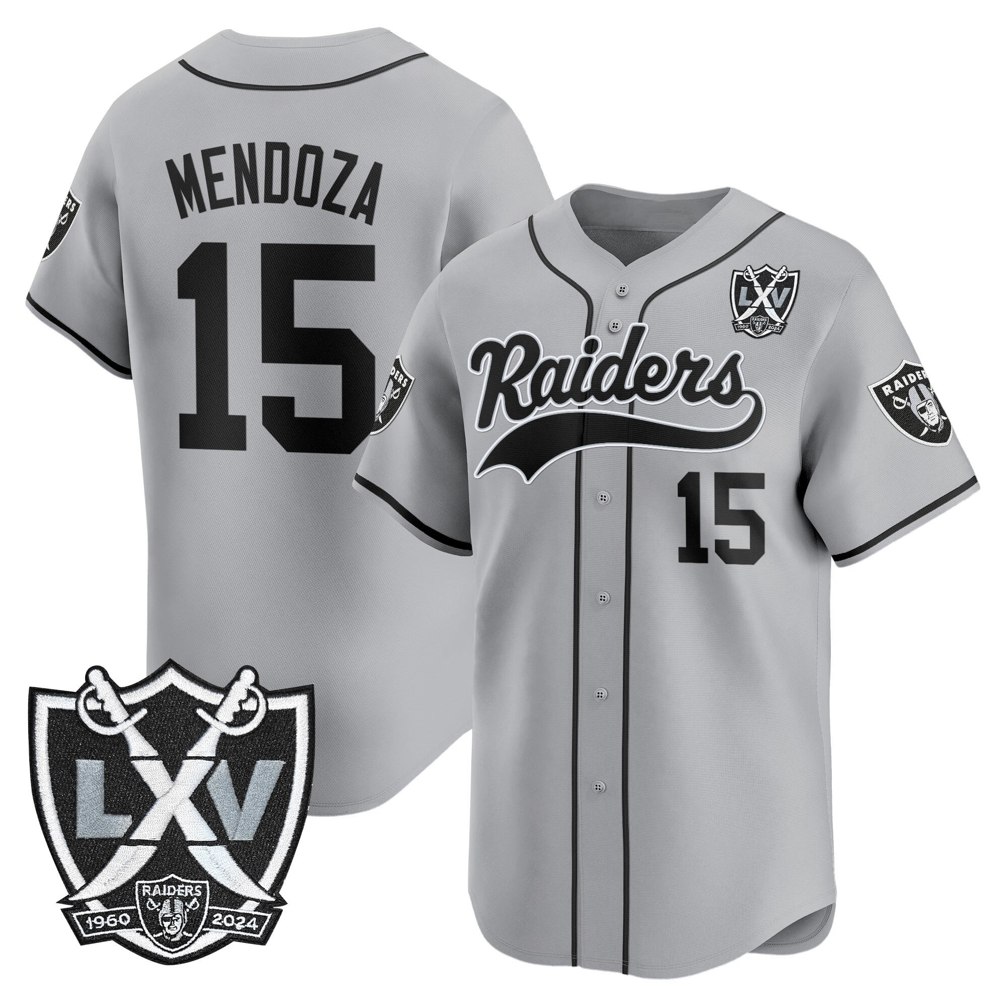 LVR 65th Anniversary Patch Vapor Baseball Jersey - Stitched