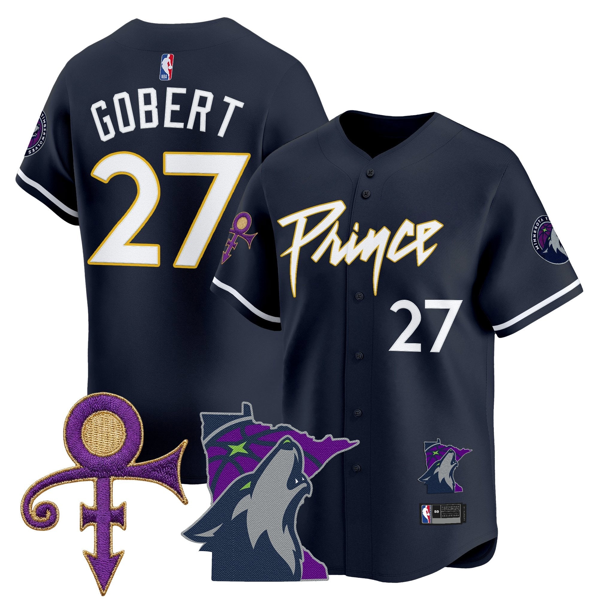 MIN Prince Patch Vapor Baseball Jersey - Stitched