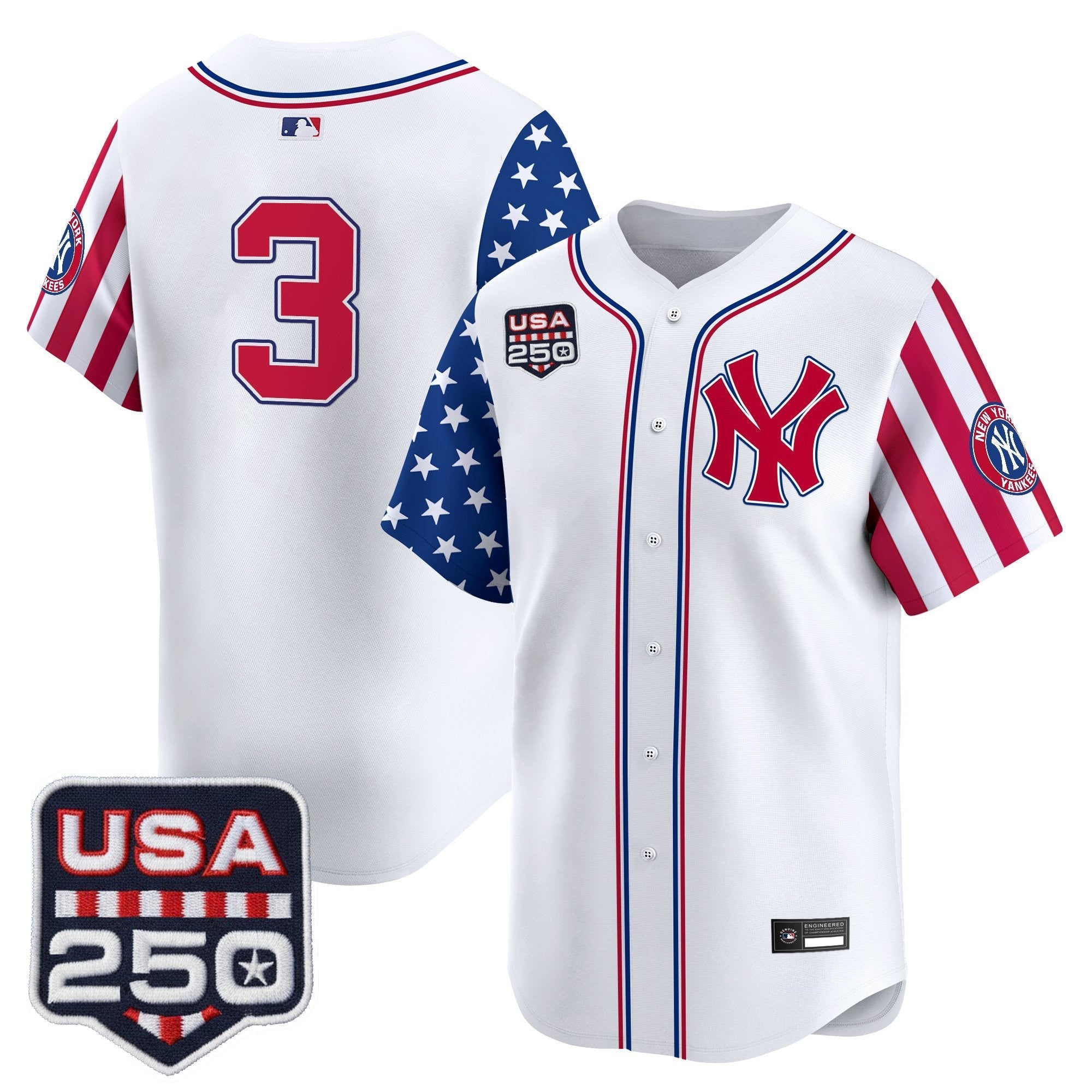 Yankees "America250 Edition" Vapor Premier Limited Jersey V2 - Stitched