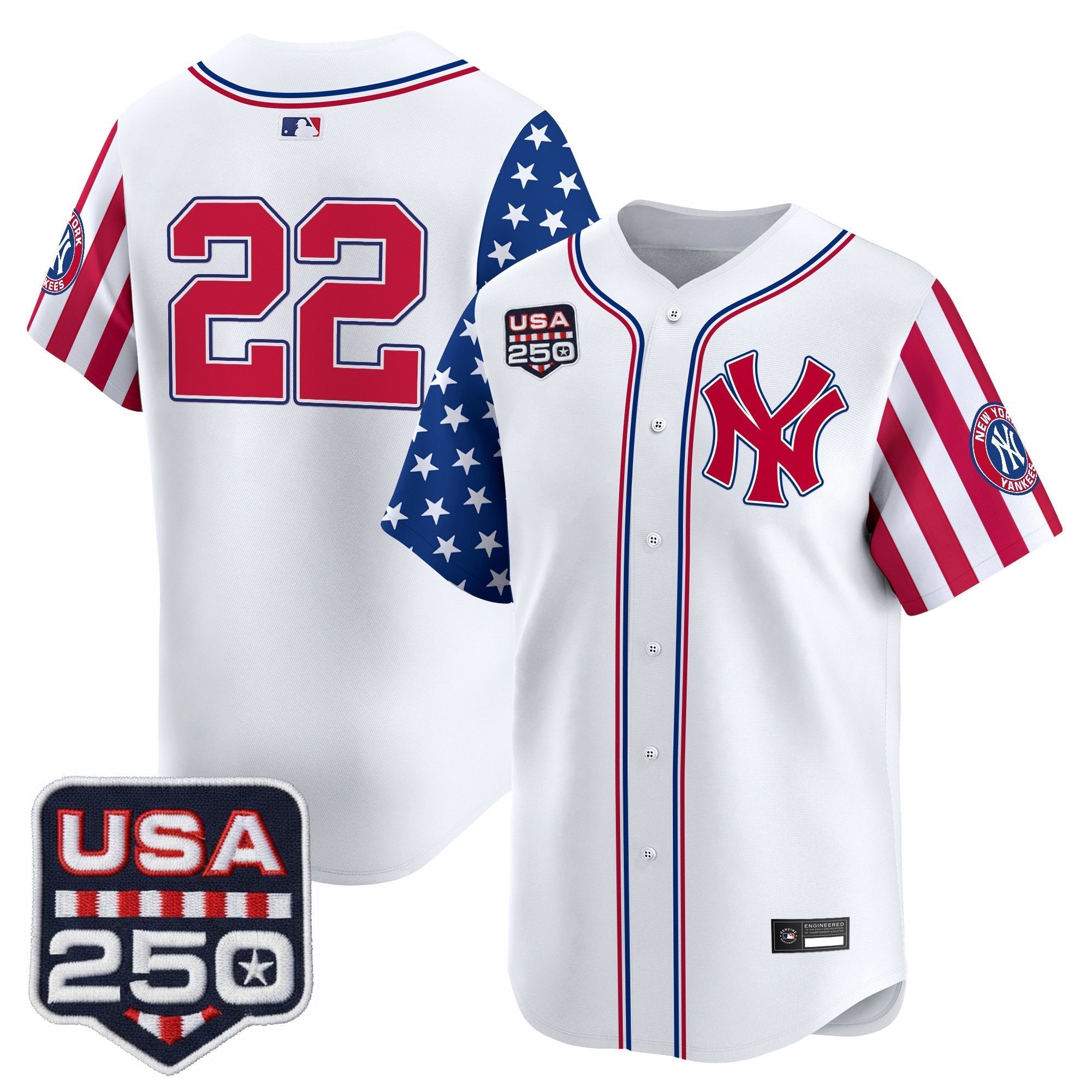 Yankees "America250 Edition" Vapor Premier Limited Jersey V2 - Stitched
