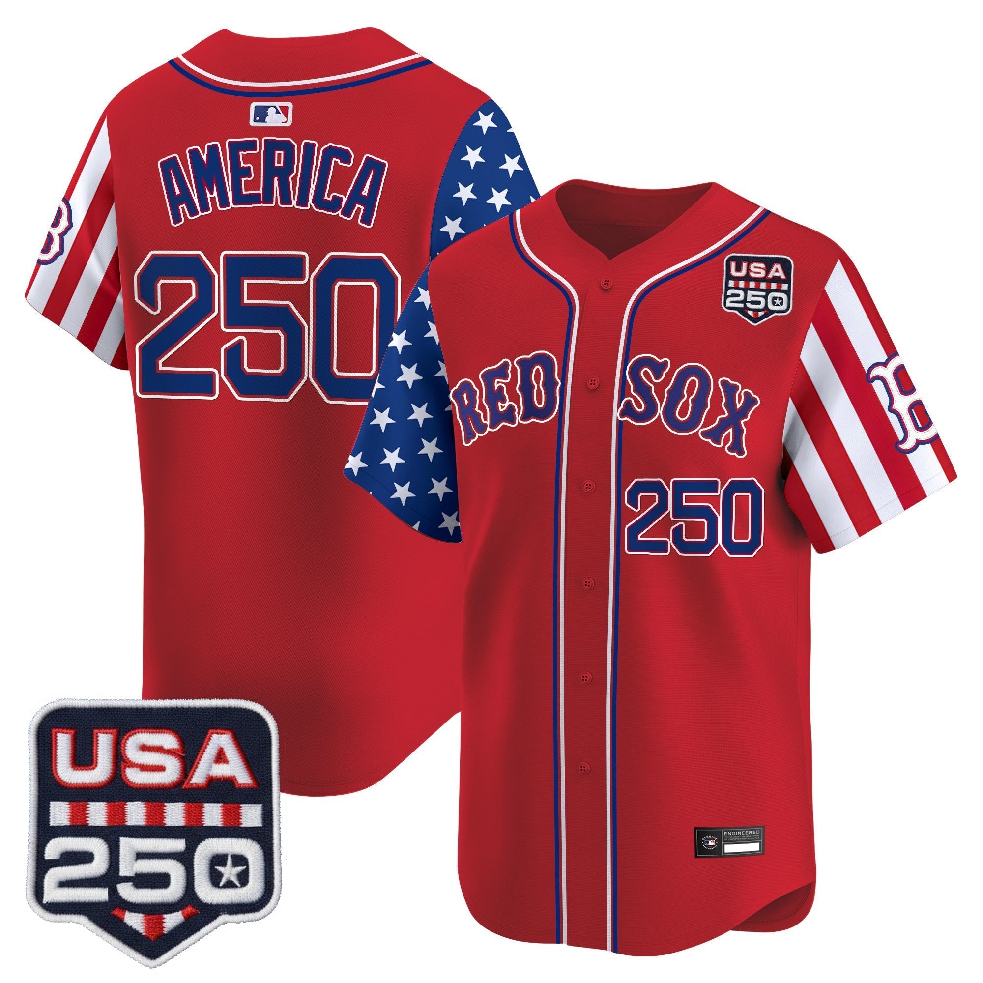 BOS "America 250 Edition" Vapor Premier Limited Jersey - Stitched