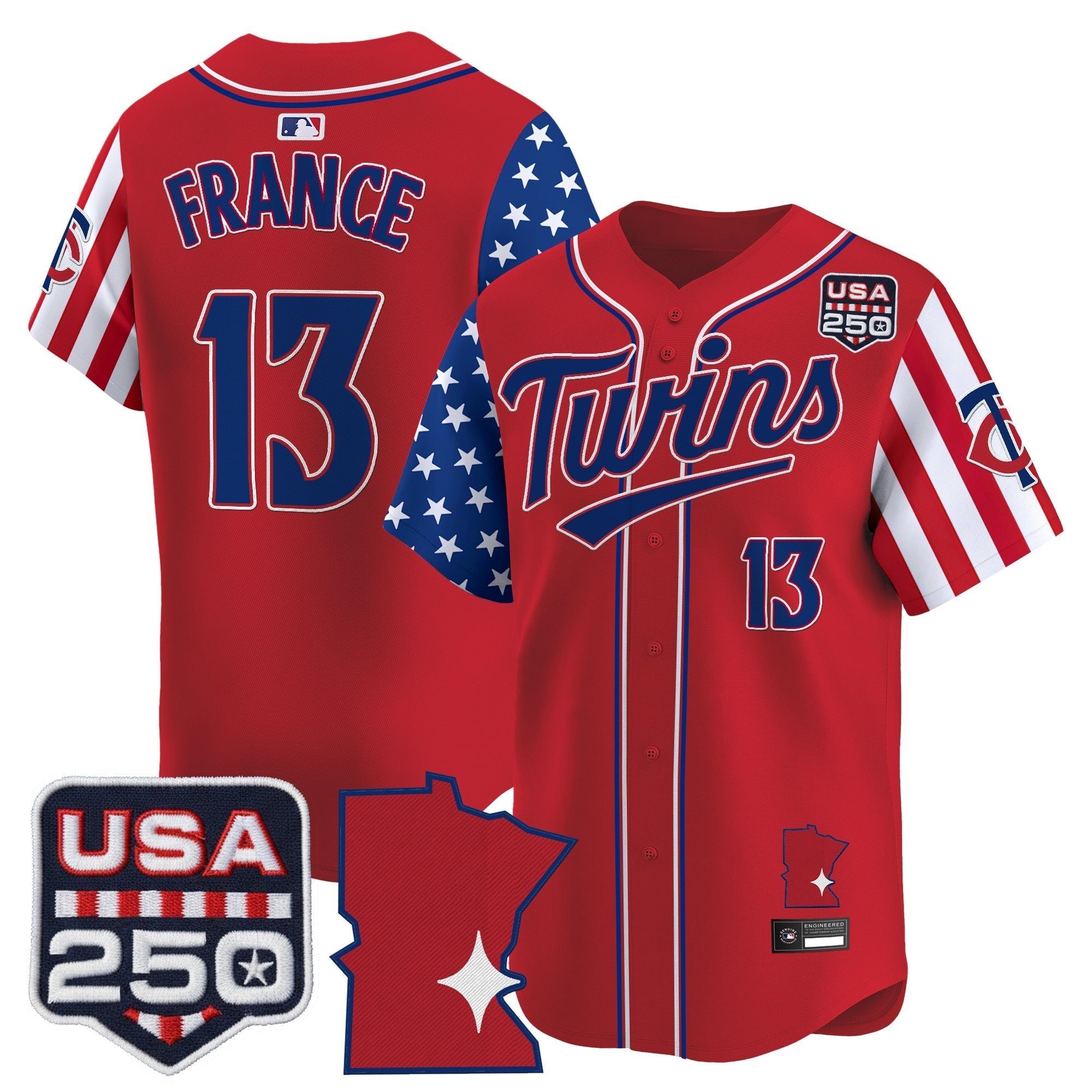 MIN "America 250 Edition" Vapor Premier Limited Jersey - Stitched