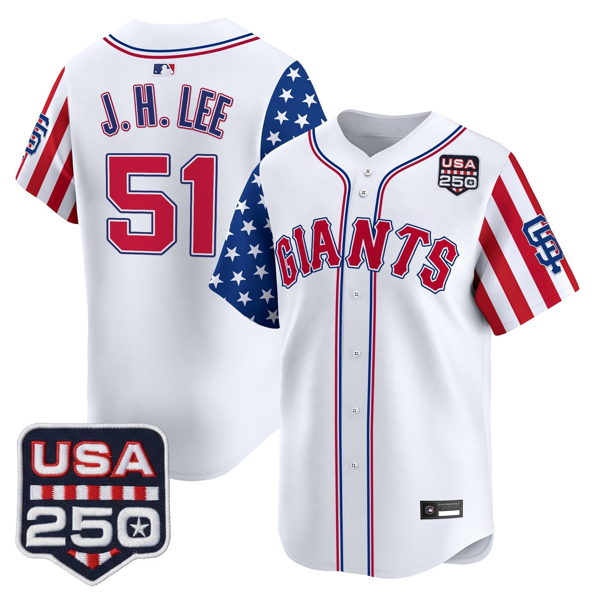 SF "America 250 Edition" Vapor Premier Limited Jersey - Stitched