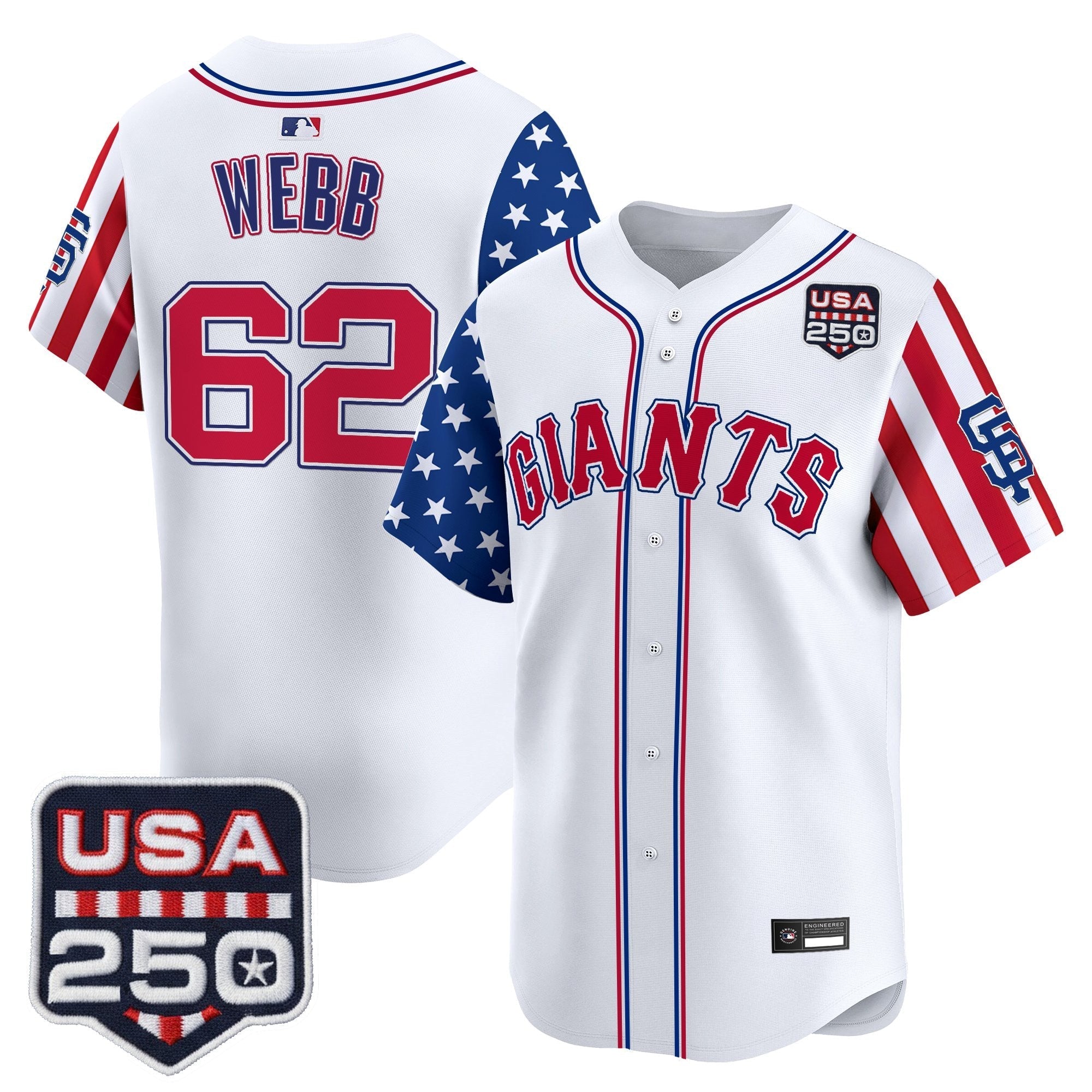 SF "America 250 Edition" Vapor Premier Limited Jersey - Stitched