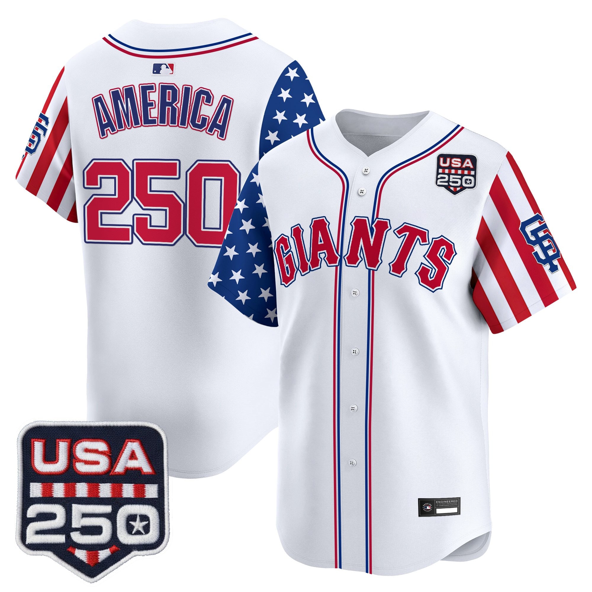 SF "America 250 Edition" Vapor Premier Limited Jersey - Stitched