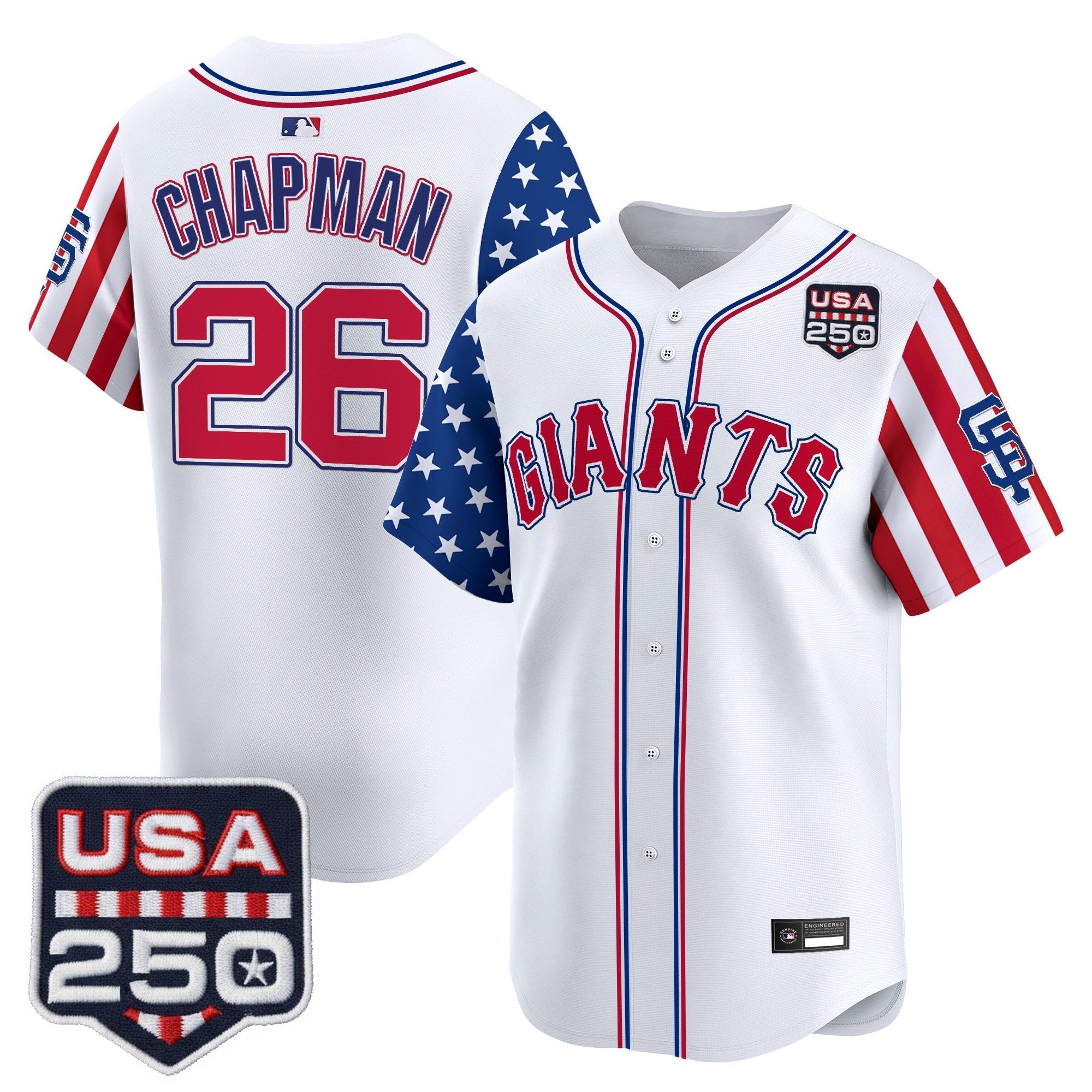 SF "America 250 Edition" Vapor Premier Limited Jersey - Stitched