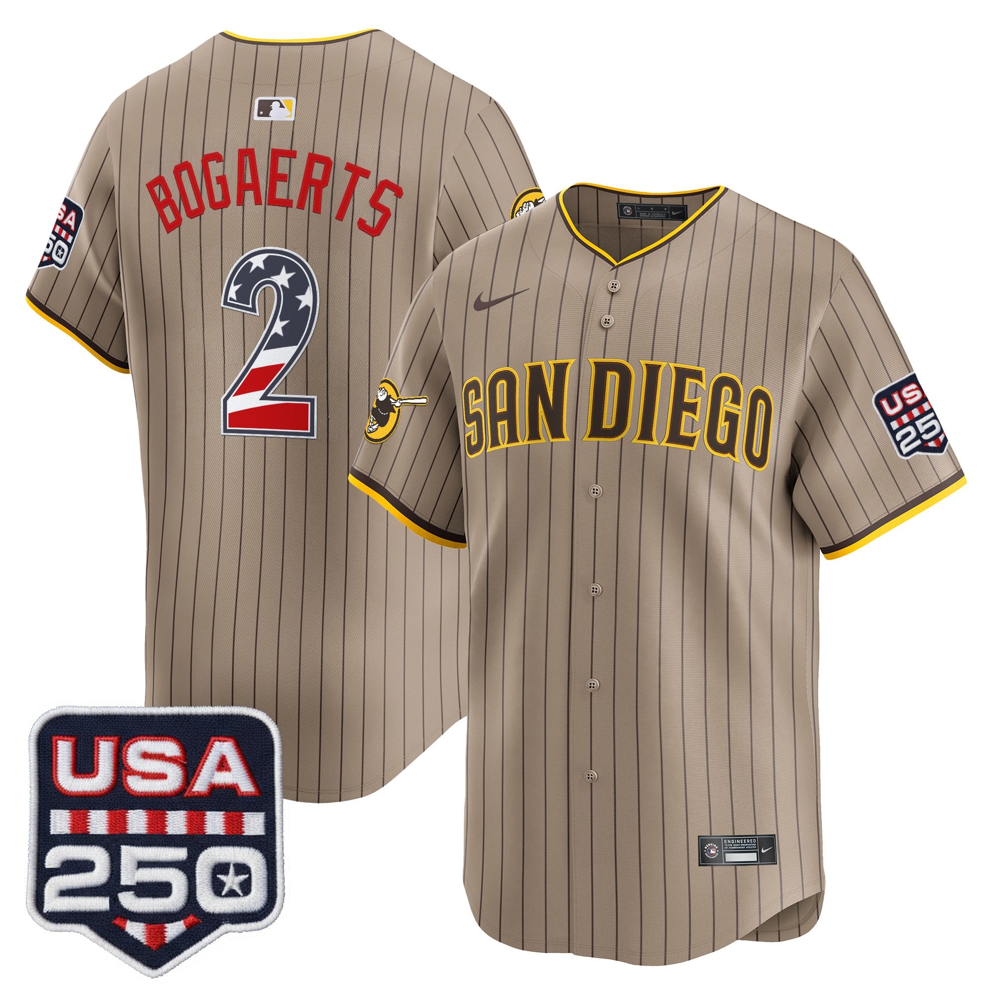 SD USA 250 Fourth of July Vapor Premier Limited Jersey - Stitched