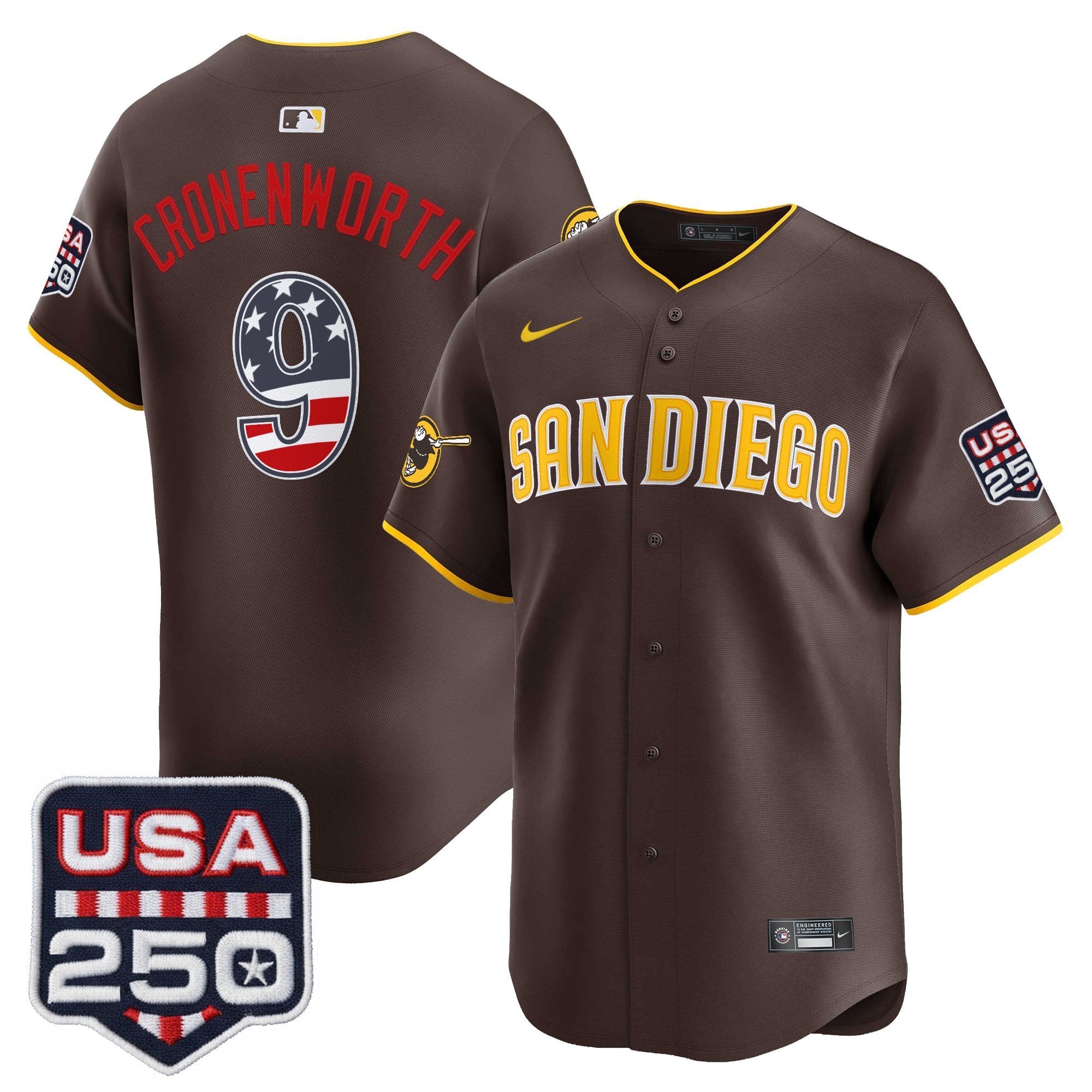 SD USA 250 Fourth of July Vapor Premier Limited Jersey - Stitched