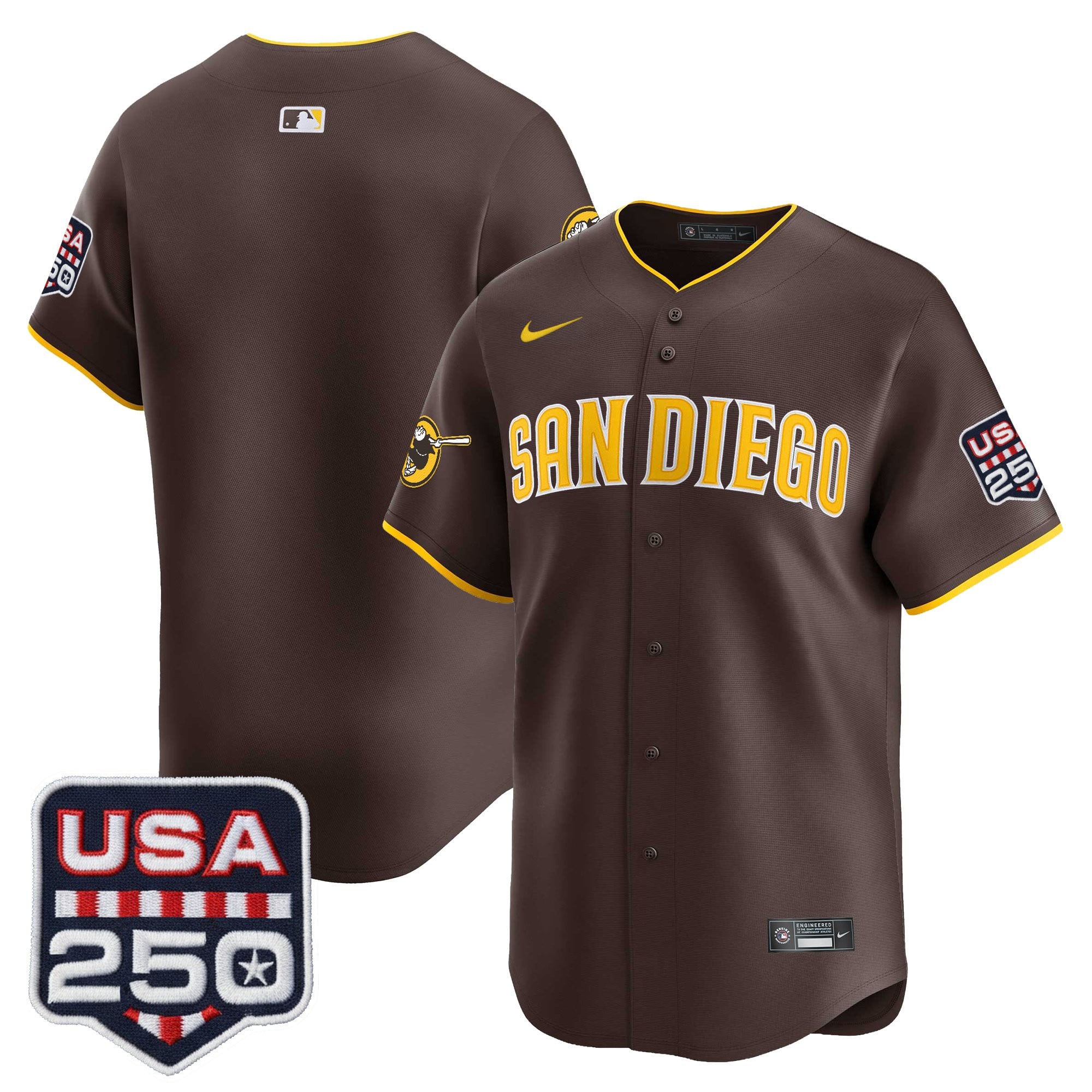 SD USA 250 Fourth of July Vapor Premier Limited Jersey - Stitched