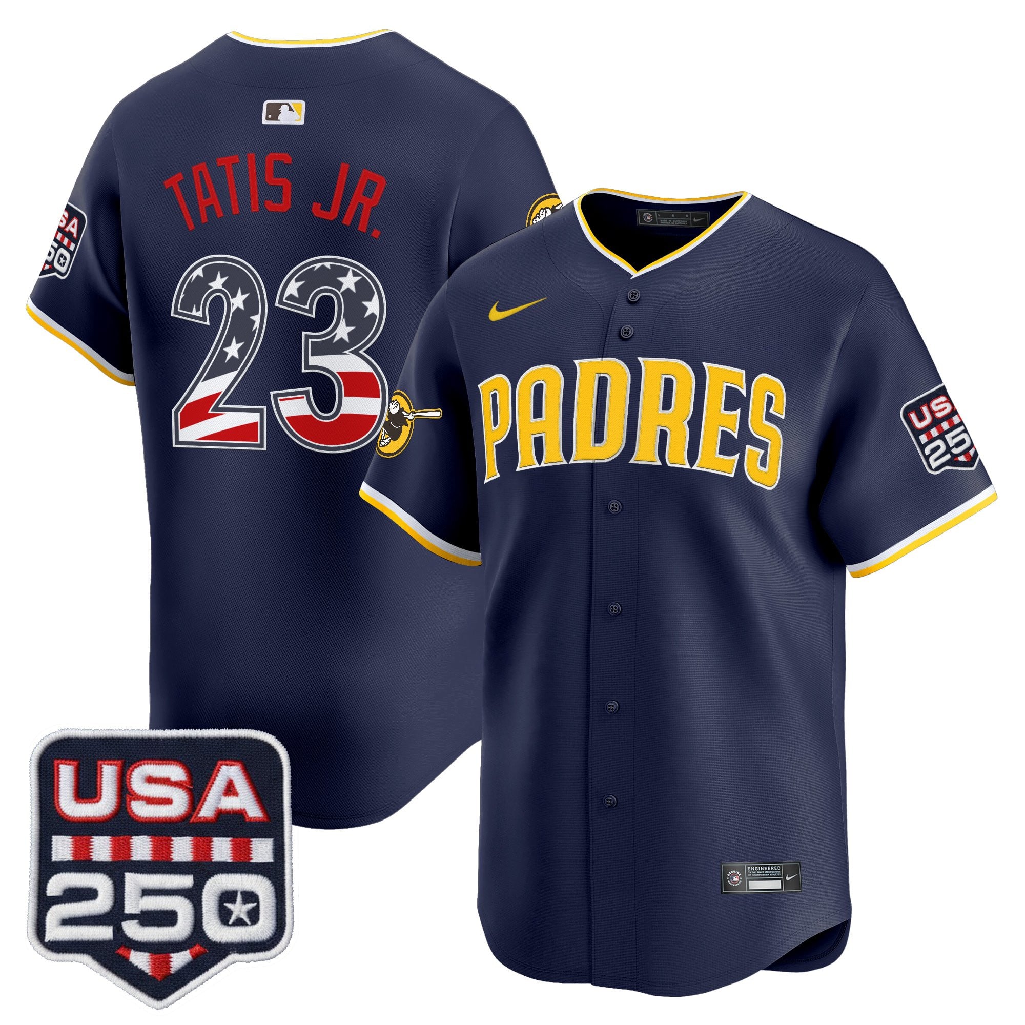 SD USA 250 Fourth of July Vapor Premier Limited Jersey - Stitched
