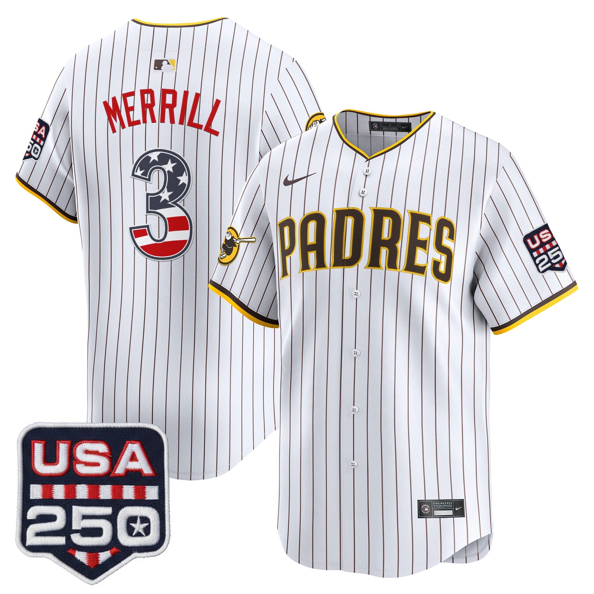 SD USA 250 Fourth of July Vapor Premier Limited Jersey - Stitched