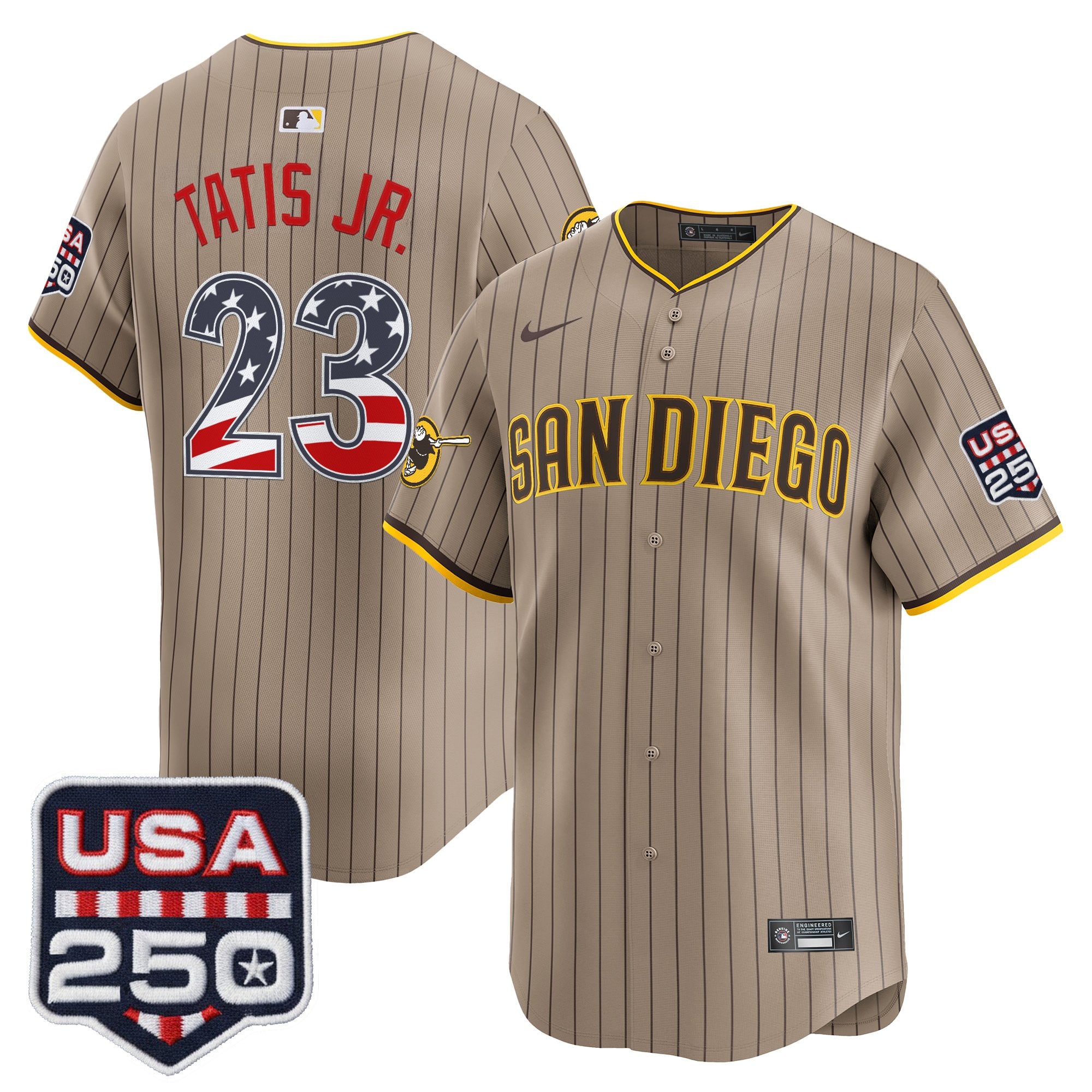 SD USA 250 Fourth of July Vapor Premier Limited Jersey - Stitched