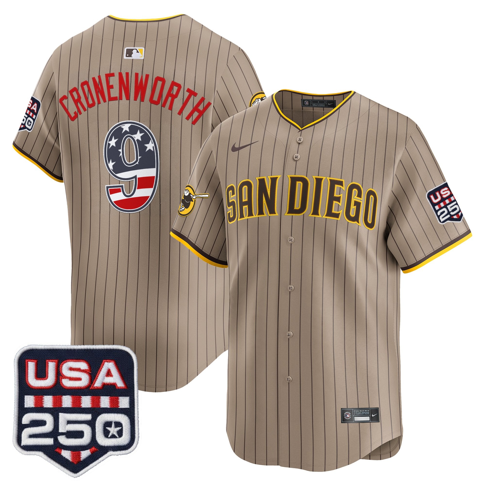 SD USA 250 Fourth of July Vapor Premier Limited Jersey - Stitched