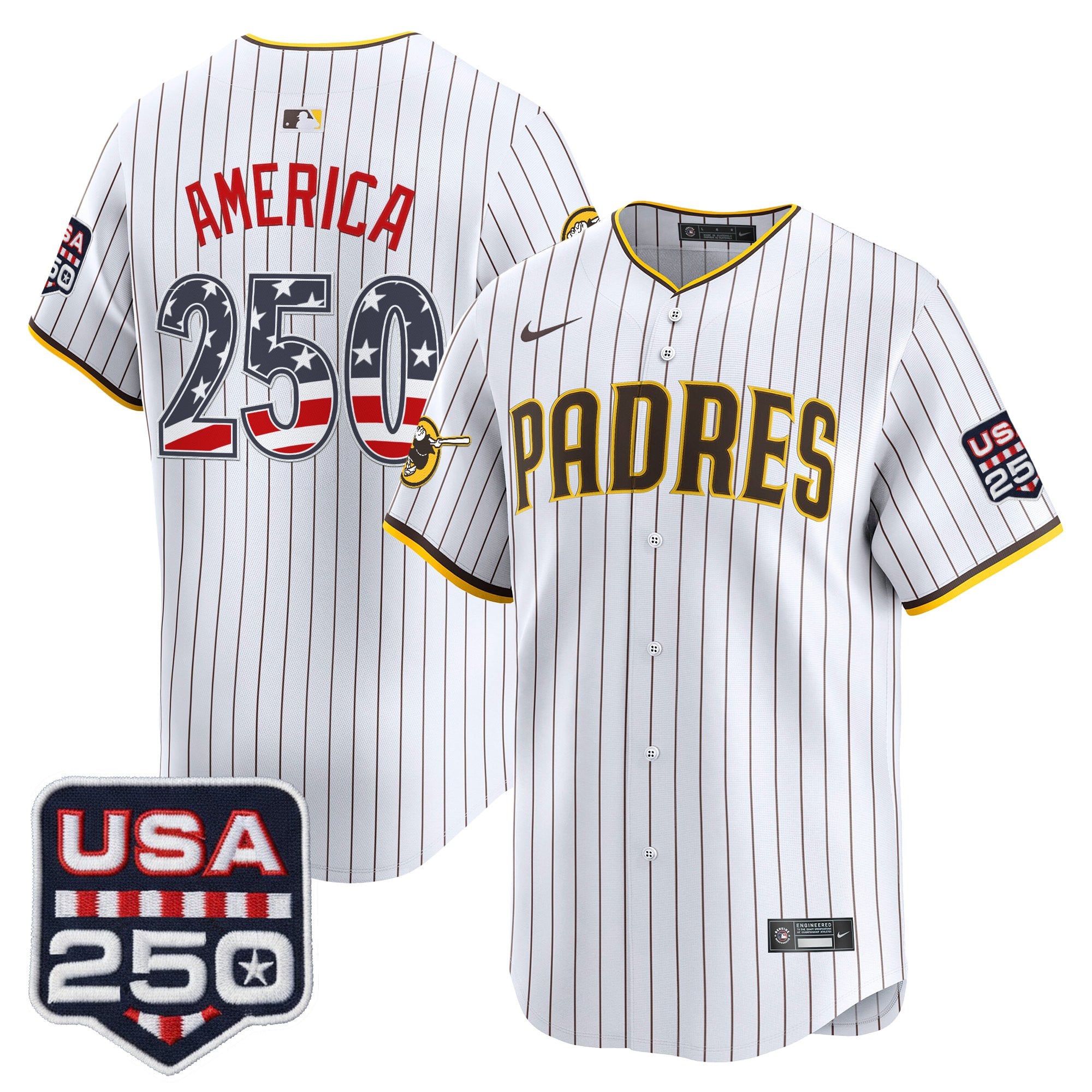 SD USA 250 Fourth of July Vapor Premier Limited Jersey - Stitched