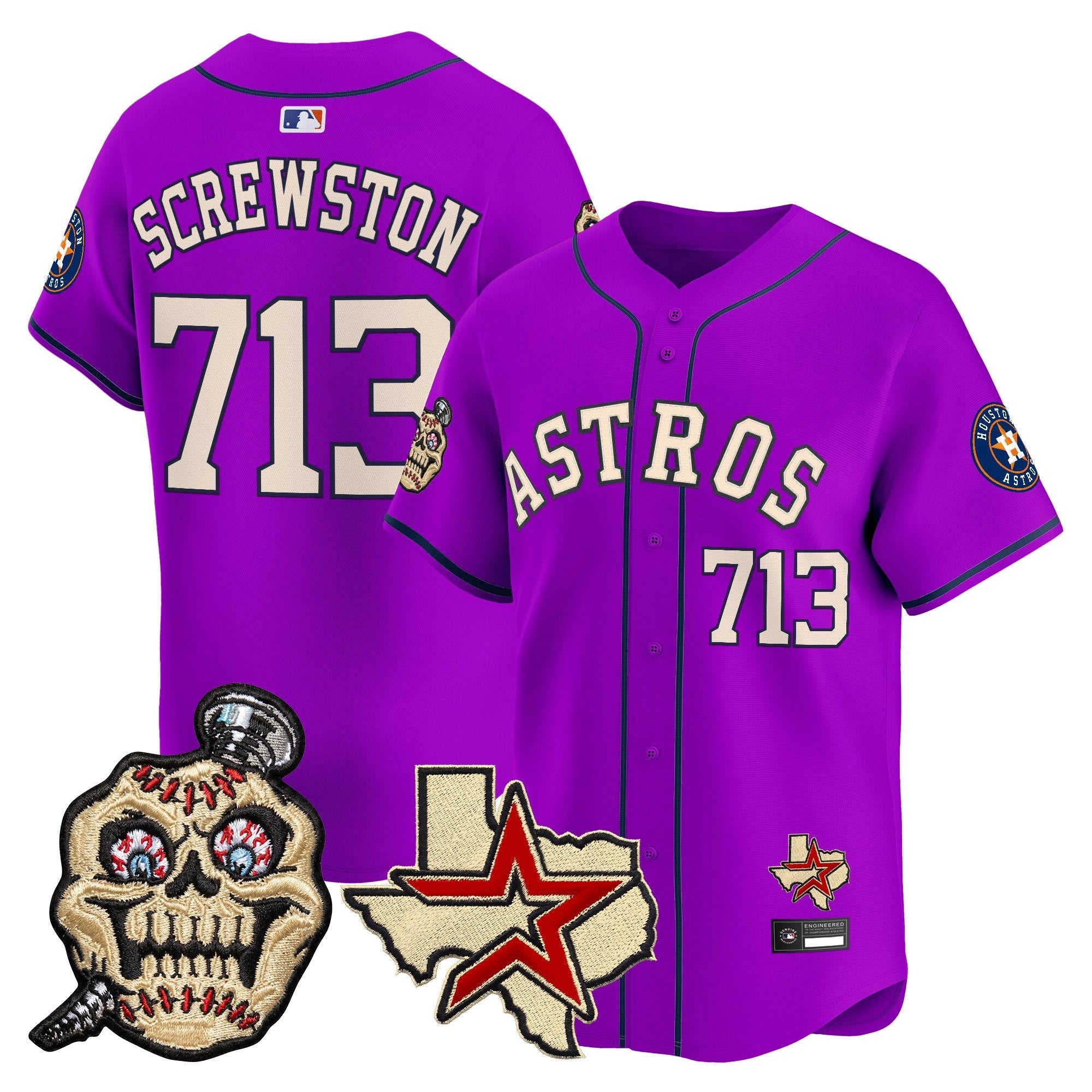 HOU Screwed Up Click Vapor Premier Limited Jersey - Stitched