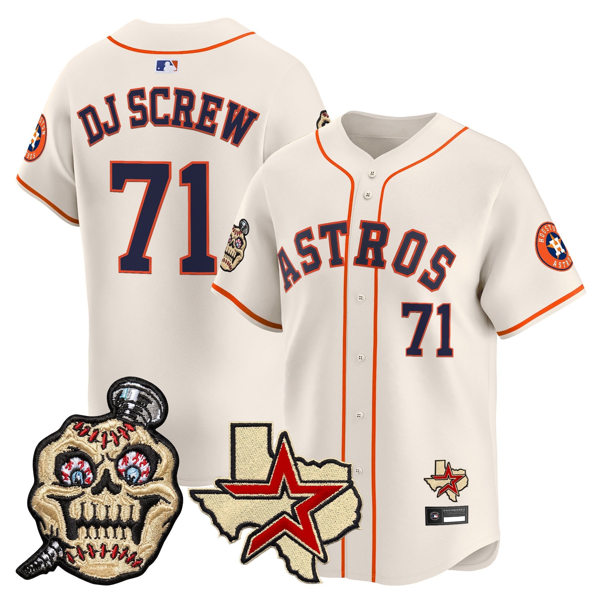 HOU Screwed Up Click Vapor Premier Limited Jersey - Stitched