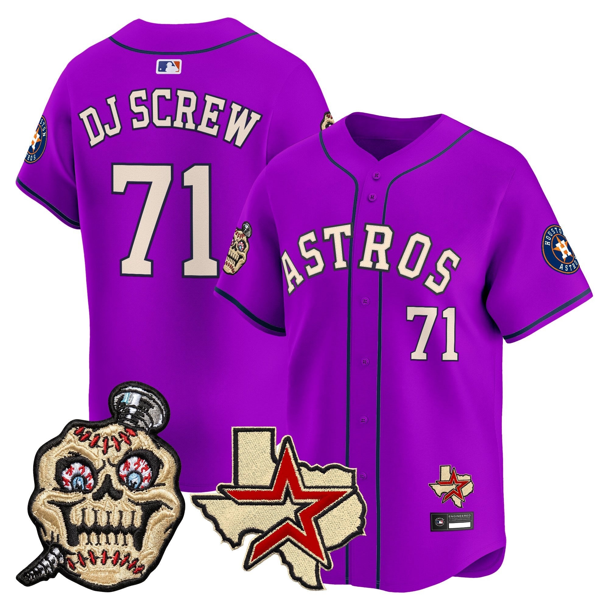 HOU Screwed Up Click Vapor Premier Limited Jersey - Stitched