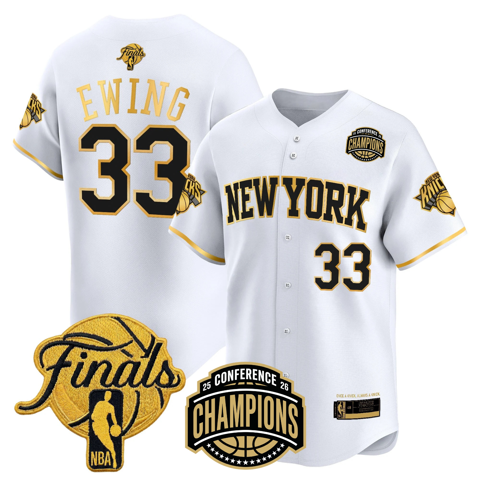 NYK 2026 Finals Vapor Baseball Jersey - Stitched