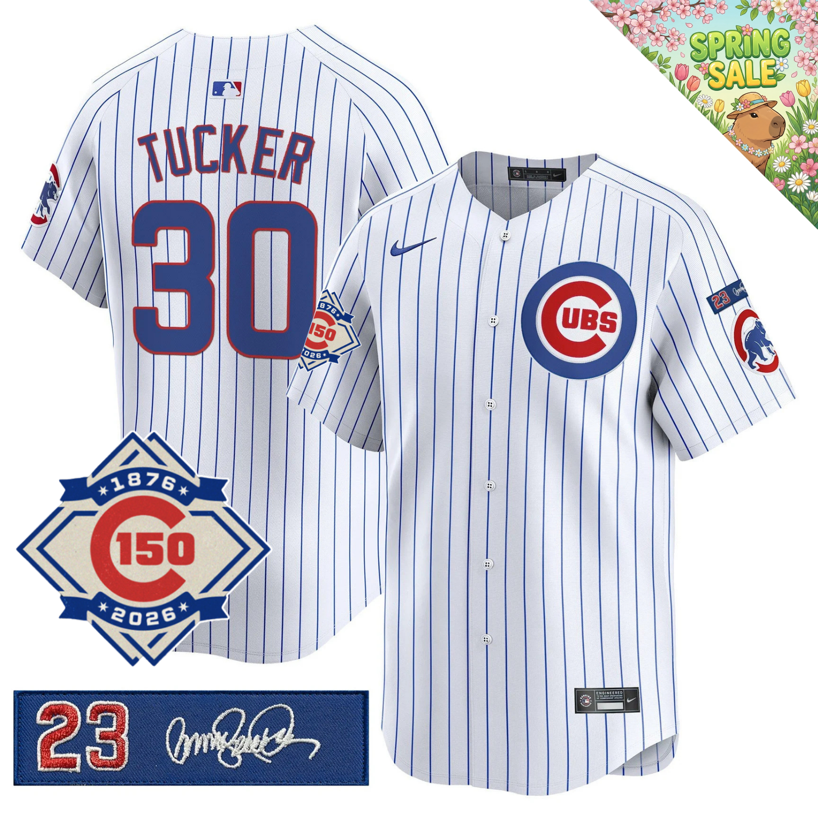 CHC 150th Anniversary & 'Ryne Sandberg Tribute' Limited Gold Jersey - Stitched