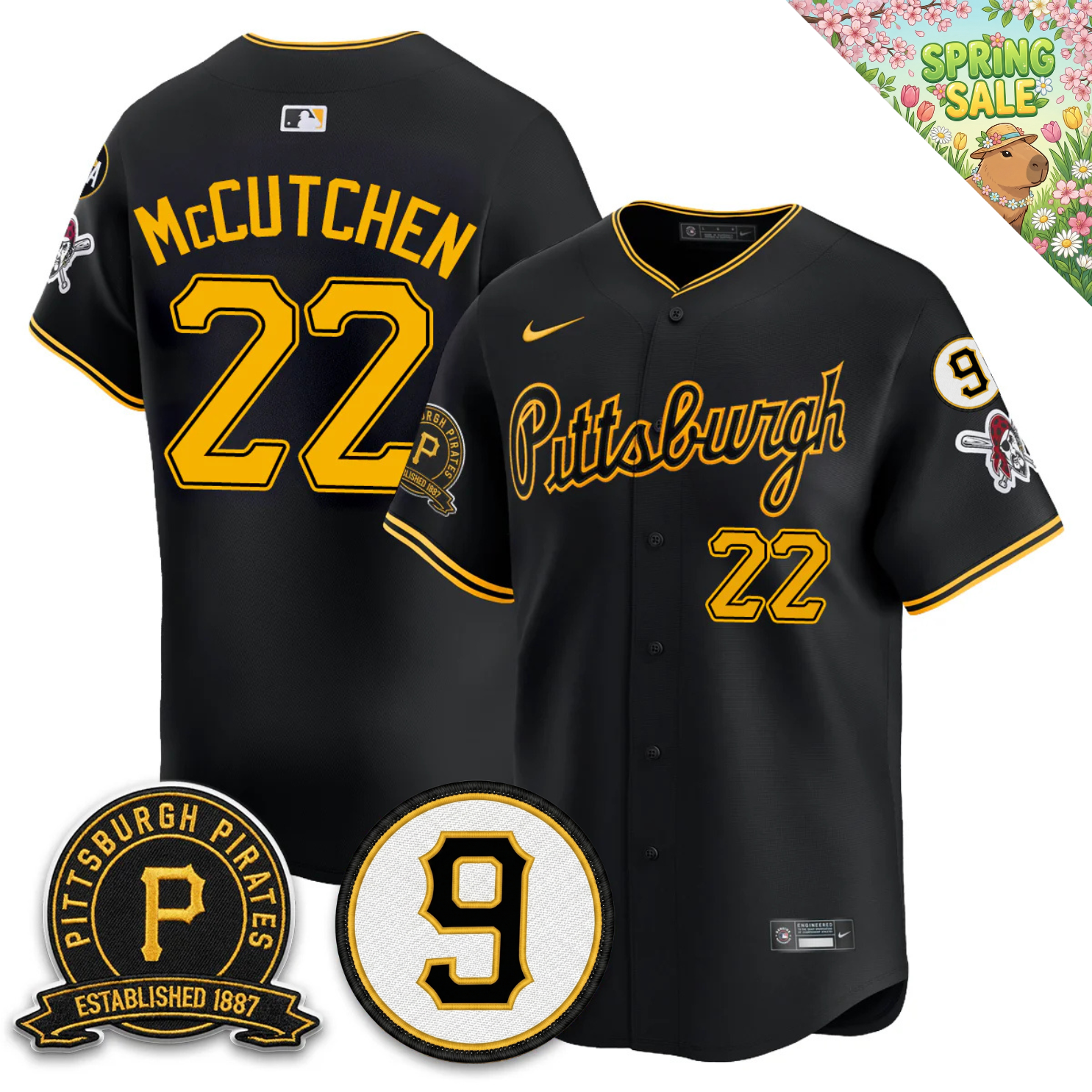 PIT 2026 Limited City Connect Jersey - Bill Mazeroski & EST 1887 Patch - Stitched