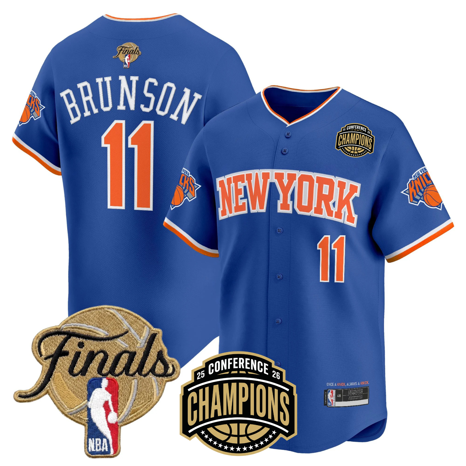 NYK 2026 Finals Vapor Baseball Jersey - Stitched