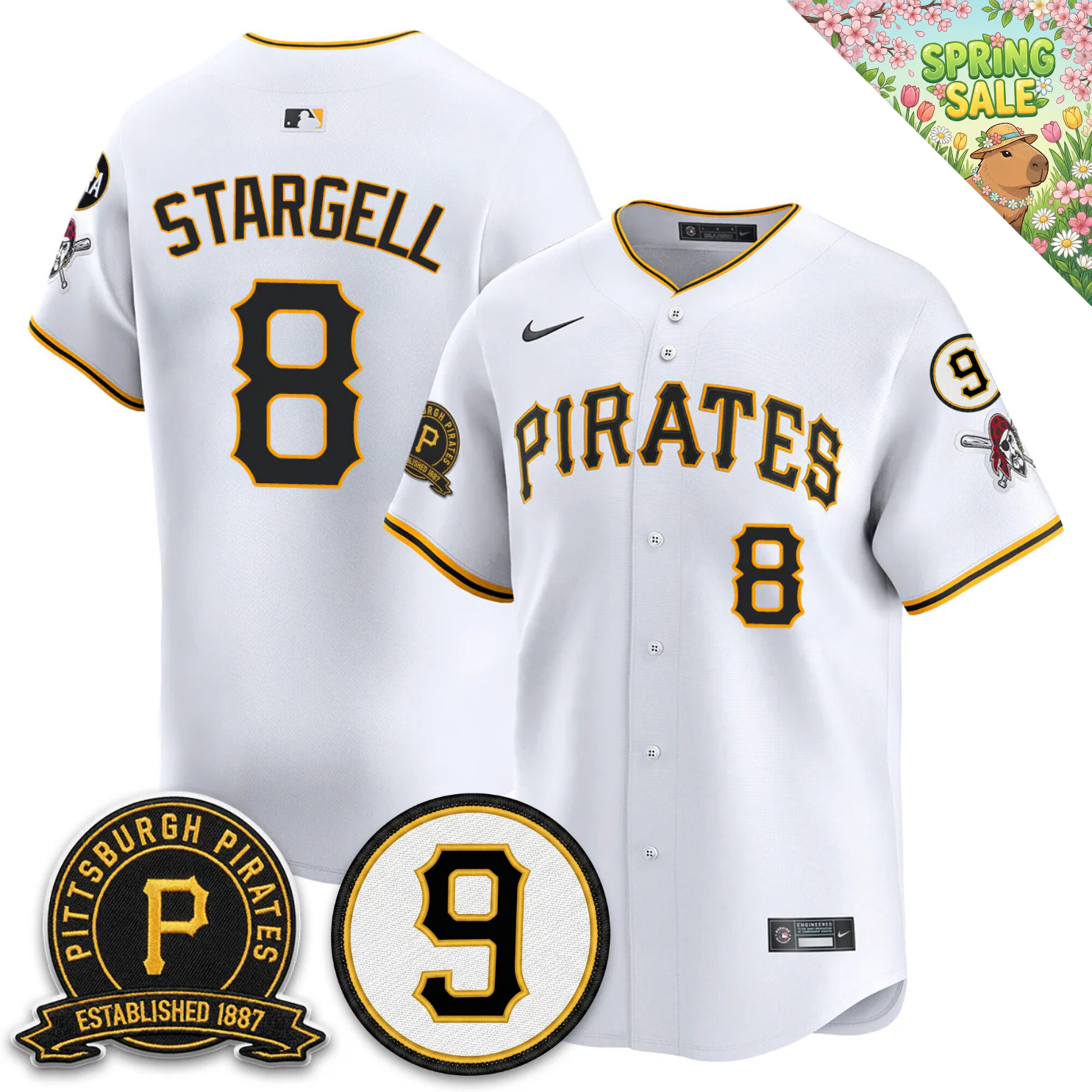 PIT 2026 Limited City Connect Jersey - Bill Mazeroski & EST 1887 Patch - Stitched