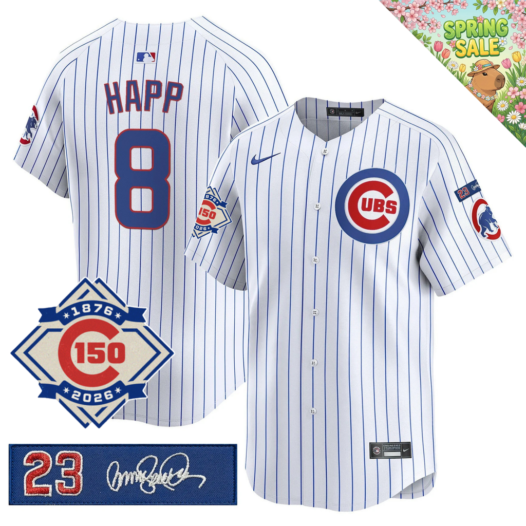 CHC 150th Anniversary & 'Ryne Sandberg Tribute' Limited Gold Jersey - Stitched