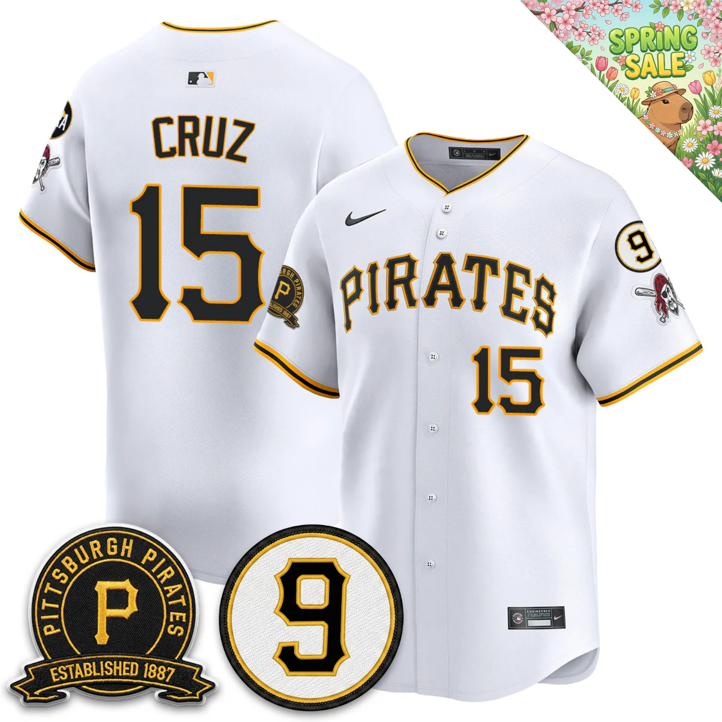 PIT 2026 Limited City Connect Jersey - Bill Mazeroski & EST 1887 Patch - Stitched