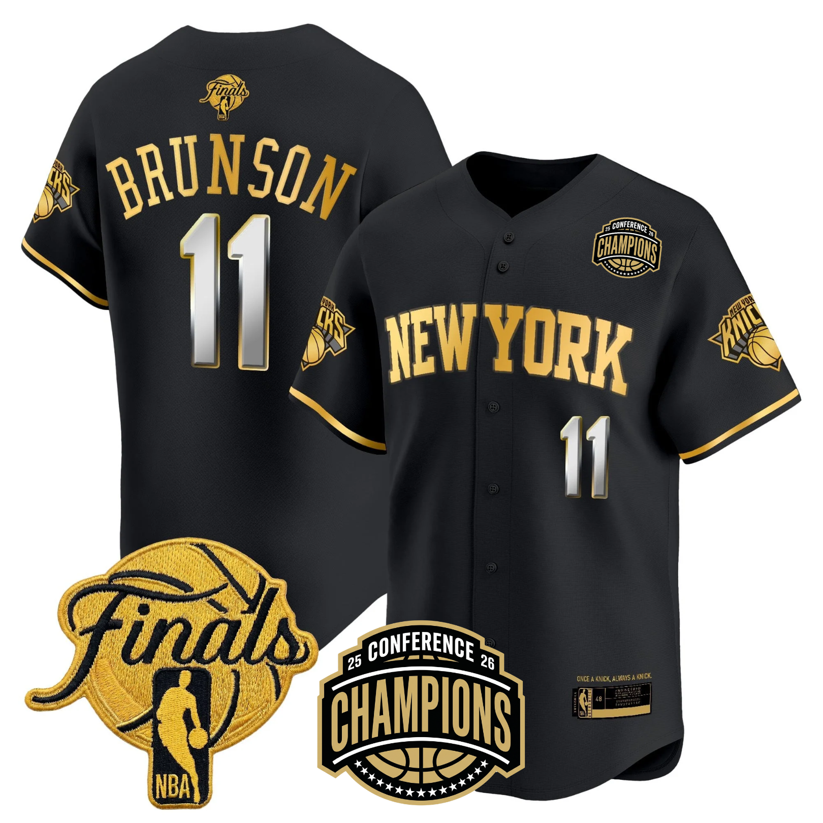 NYK 2026 Finals Vapor Baseball Jersey - Stitched