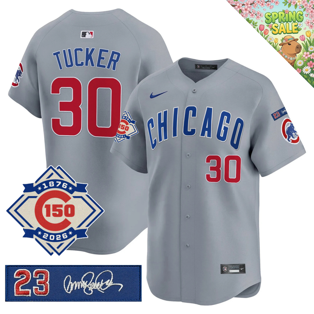 CHC 150th Anniversary & 'Ryne Sandberg Tribute' Limited Gold Jersey - Stitched