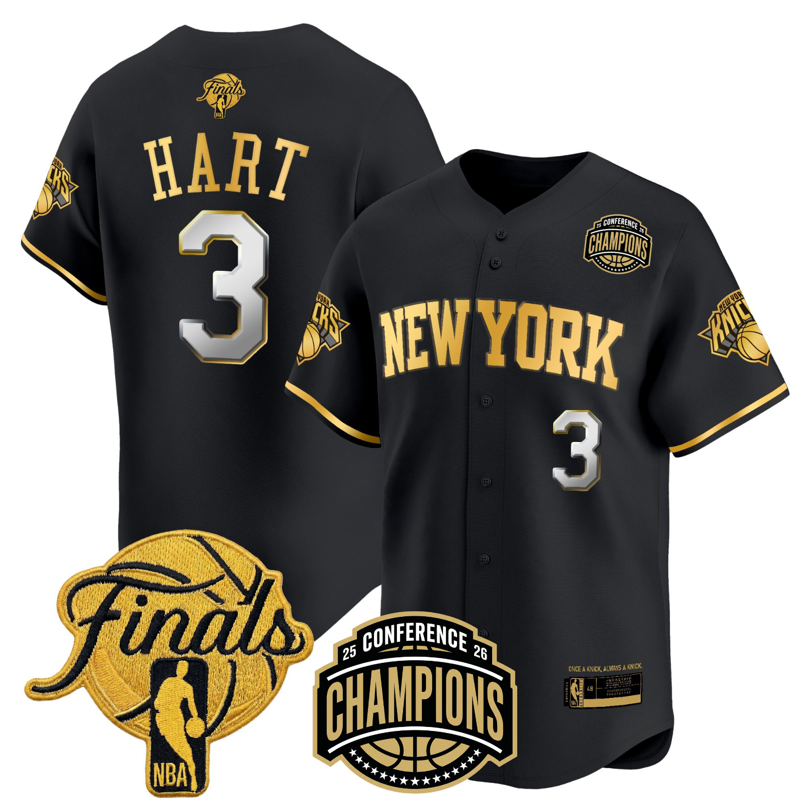 NYK 2026 Finals Vapor Baseball Jersey - Stitched